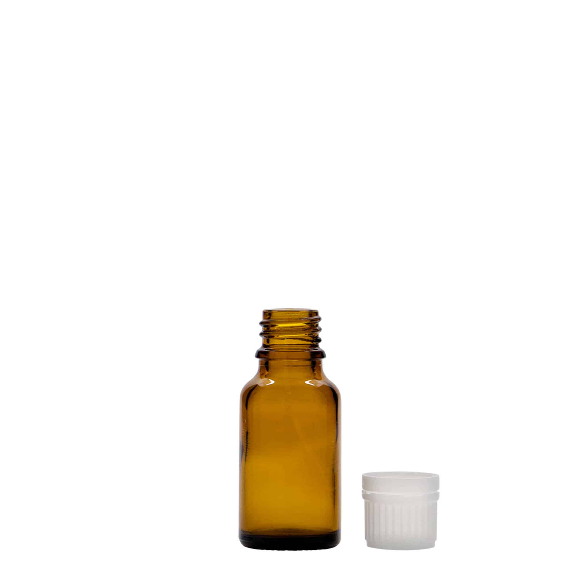15 ml Medizinflasche, Glas, braun, Mündung: DIN 18