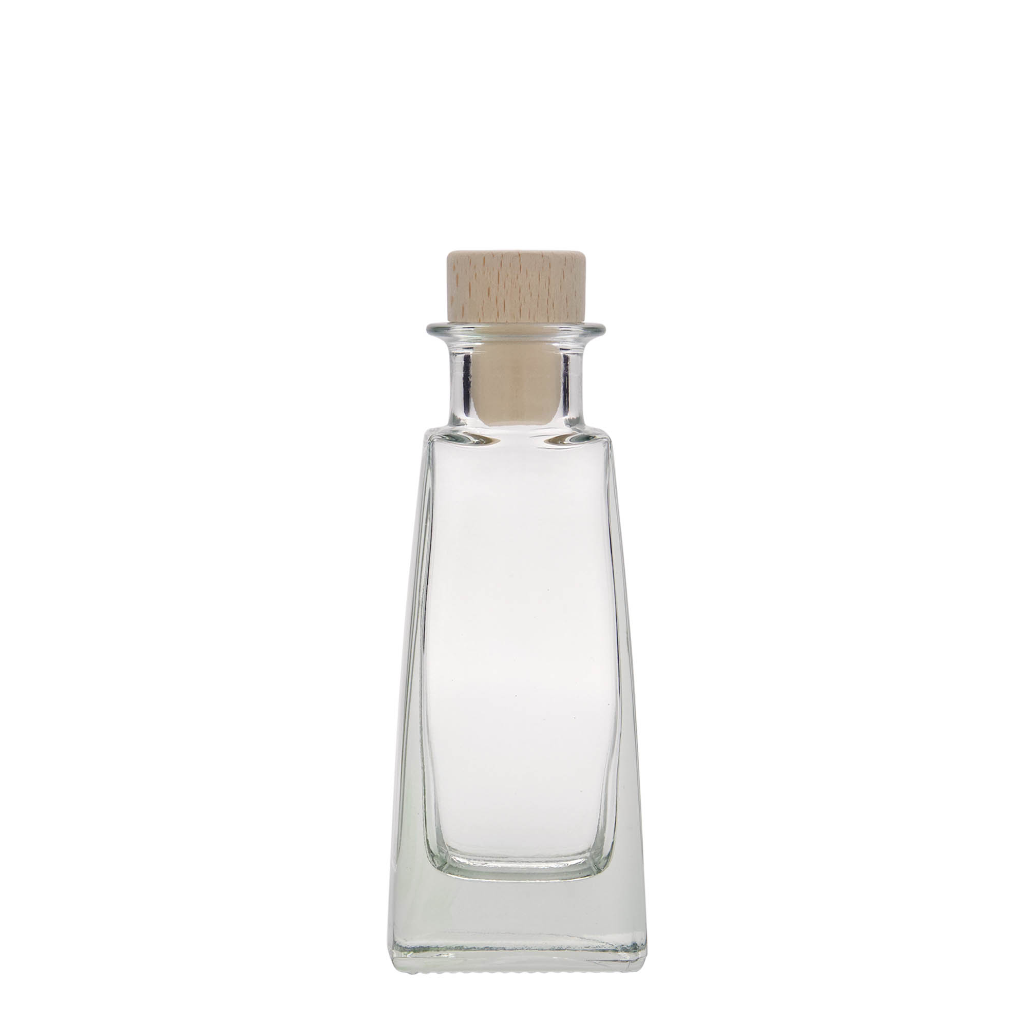 100 ml Glasflasche 'Timmy', rechteckig, Mündung: Kork 100 ml Glasflasche 'Timmy', rechteckig, Mündung: Kork