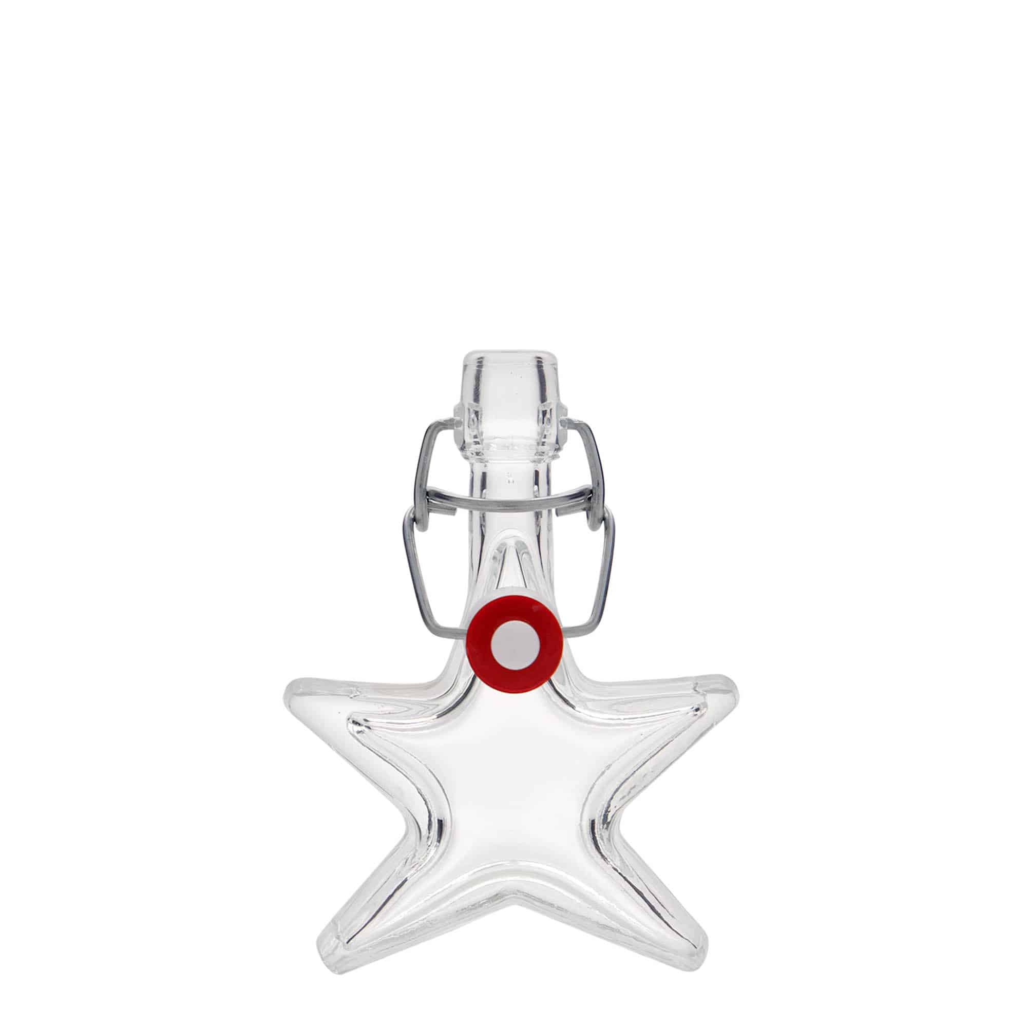 40 ml Glasflasche „Stern“, Mündung: Bügelverschluss