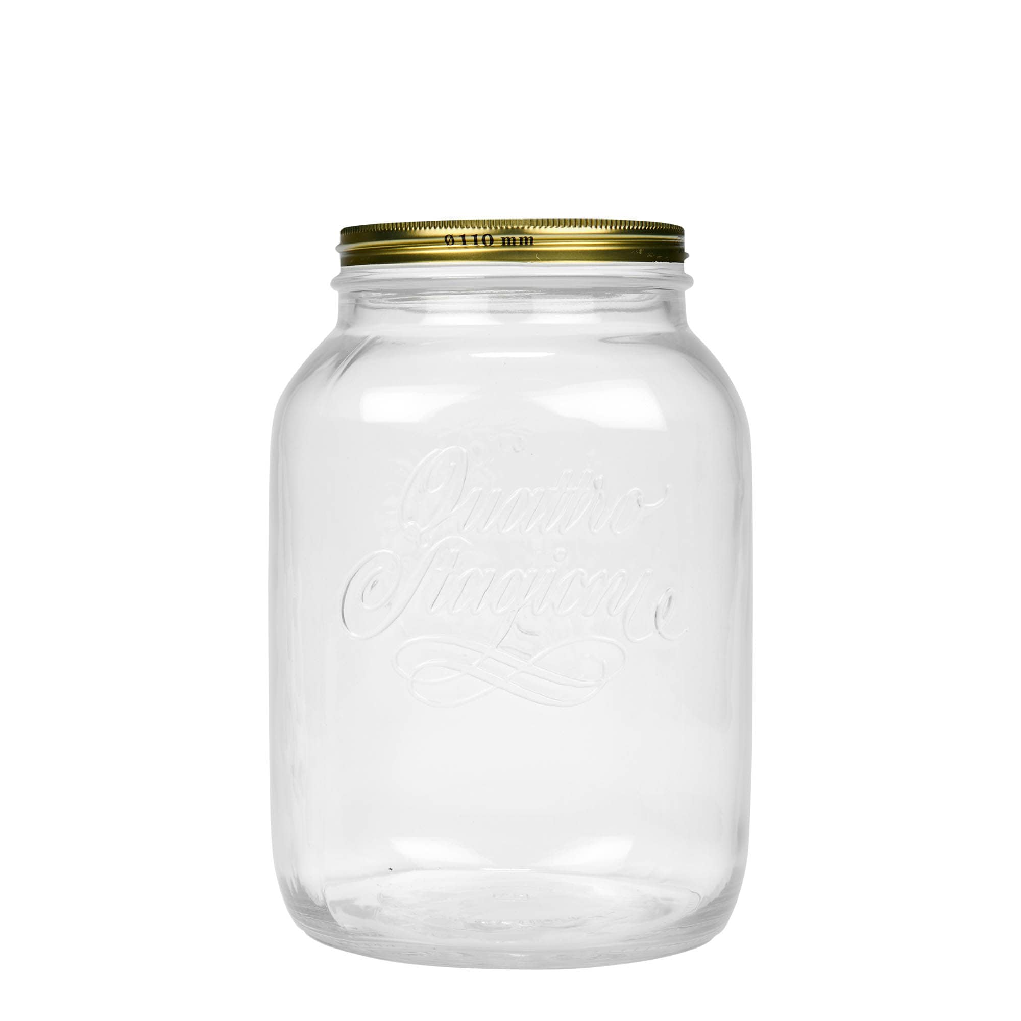 3.000 ml Glas „Quattro Stagioni“, Mündung: Schraubverschluss