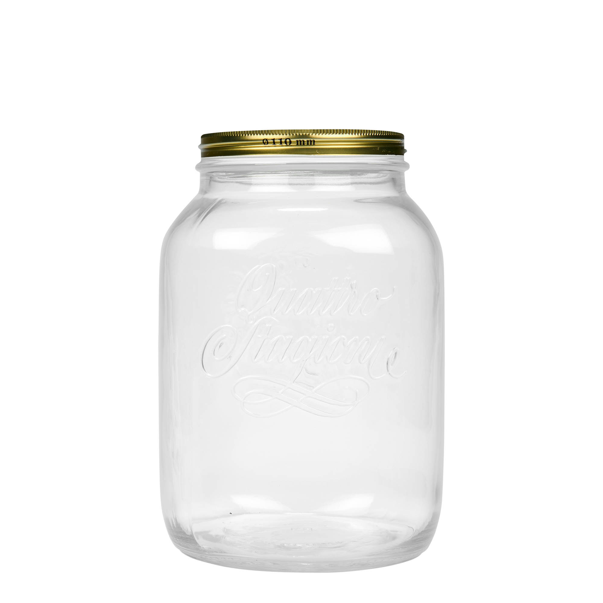 3.000 ml Glas „Quattro Stagioni“, Mündung: Schraubverschluss