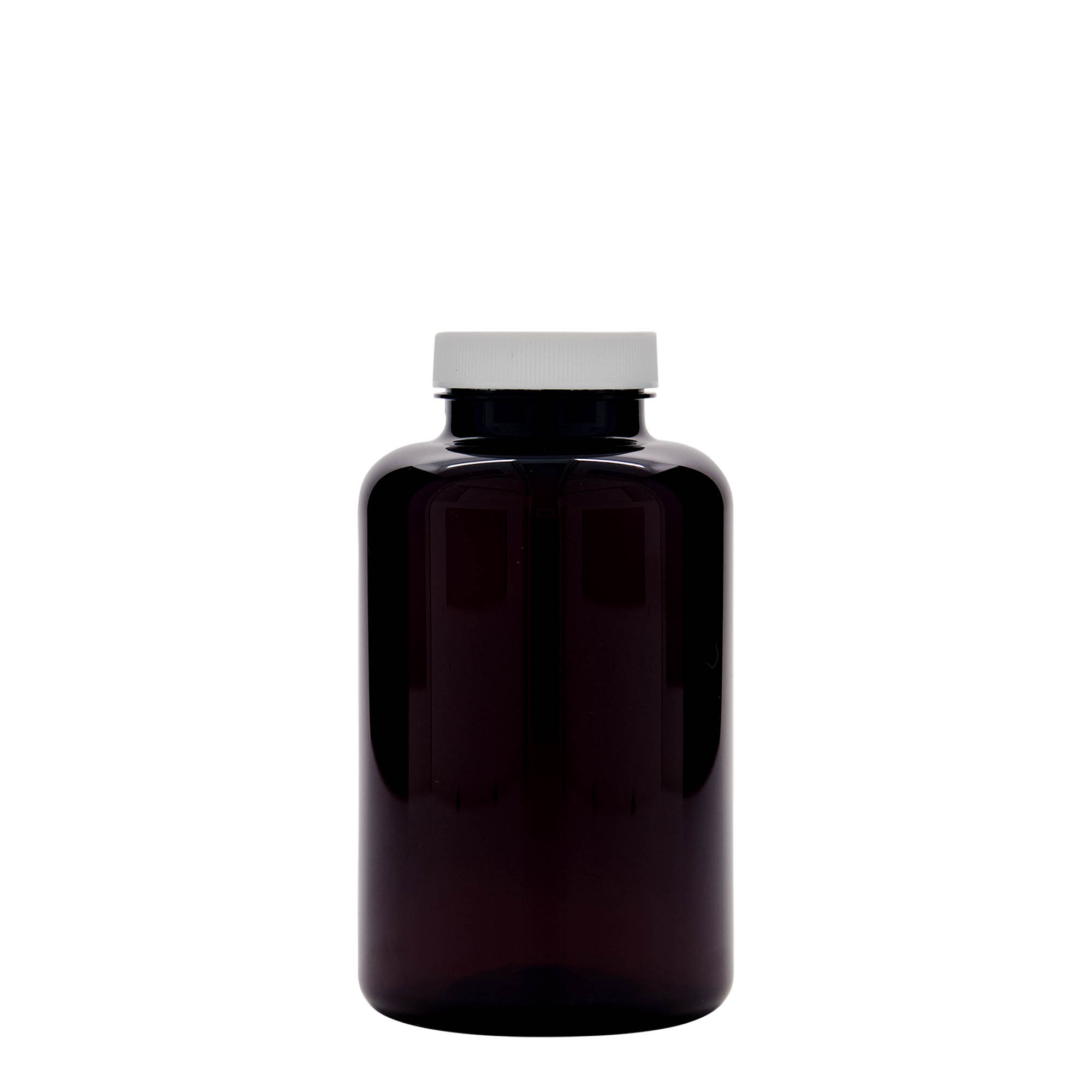 500 ml PET-Packer, Kunststoff, braun, Mündung: 45/400 500 ml PET-Packer, Kunststoff, braun, Mündung: 45/400