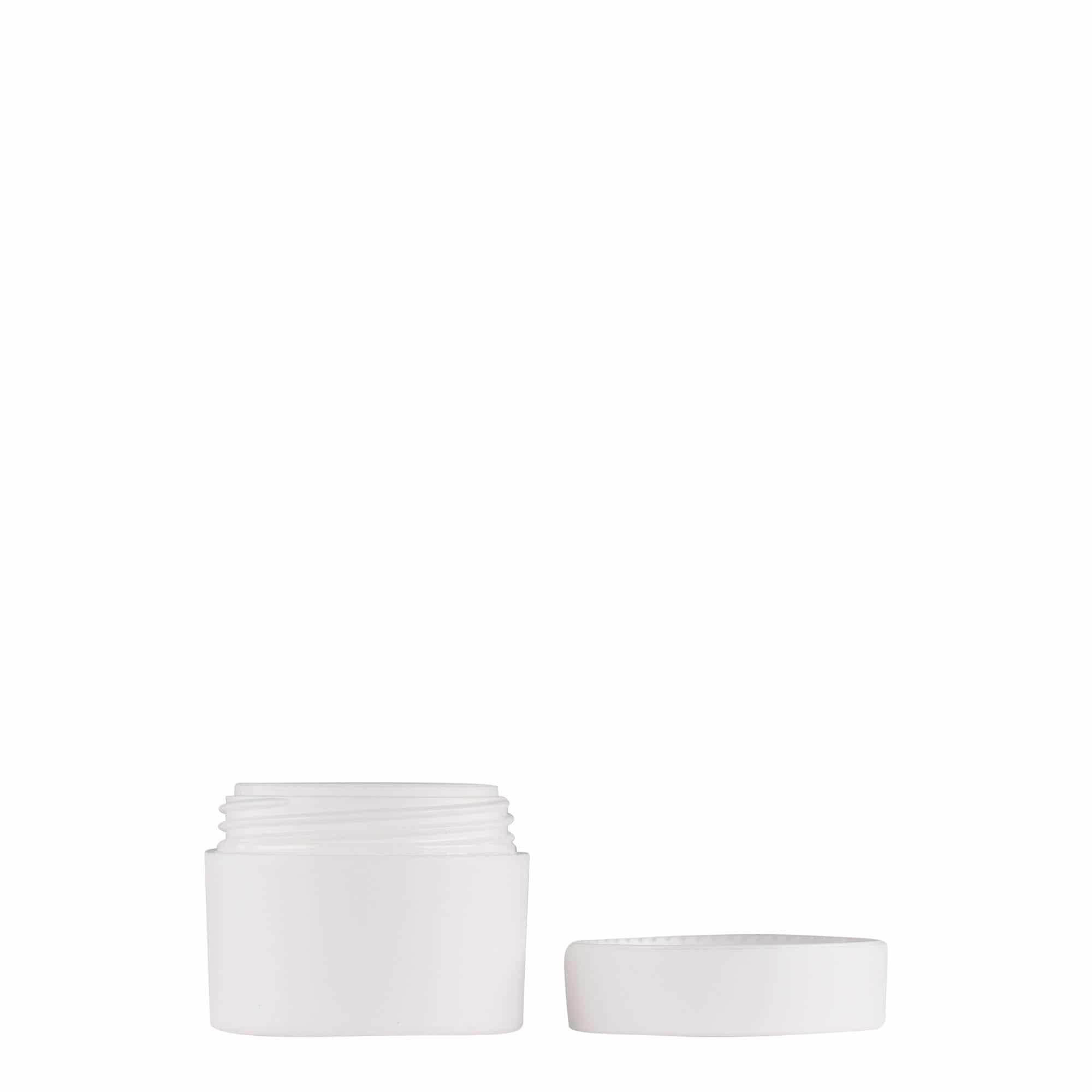 5 ml Kunststoffdose 'Antonella', PP, weiß, Mündung: Schraubverschluss