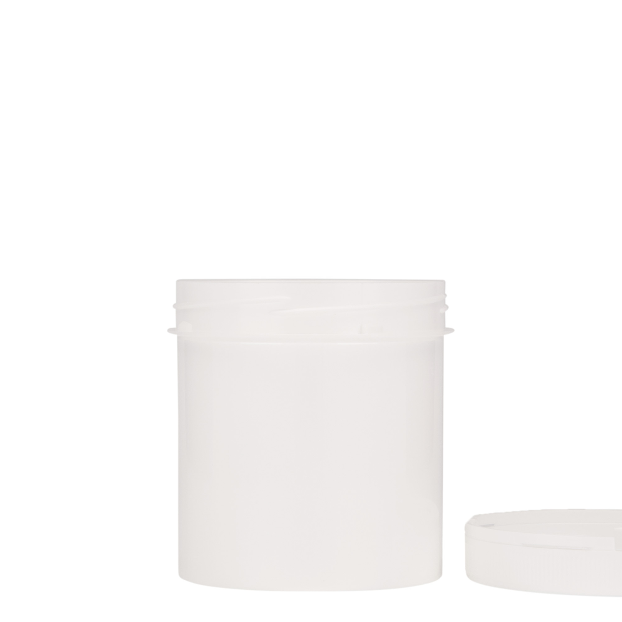 250 ml Kuststoffdose 'Securilock', PP, weiß, Mündung: Schraubverschluss