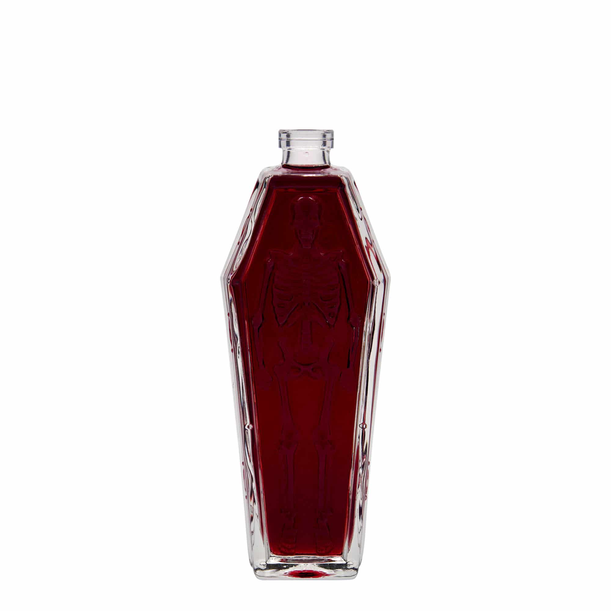 200 ml Glasflasche 'Sarg', Mündung: Kork