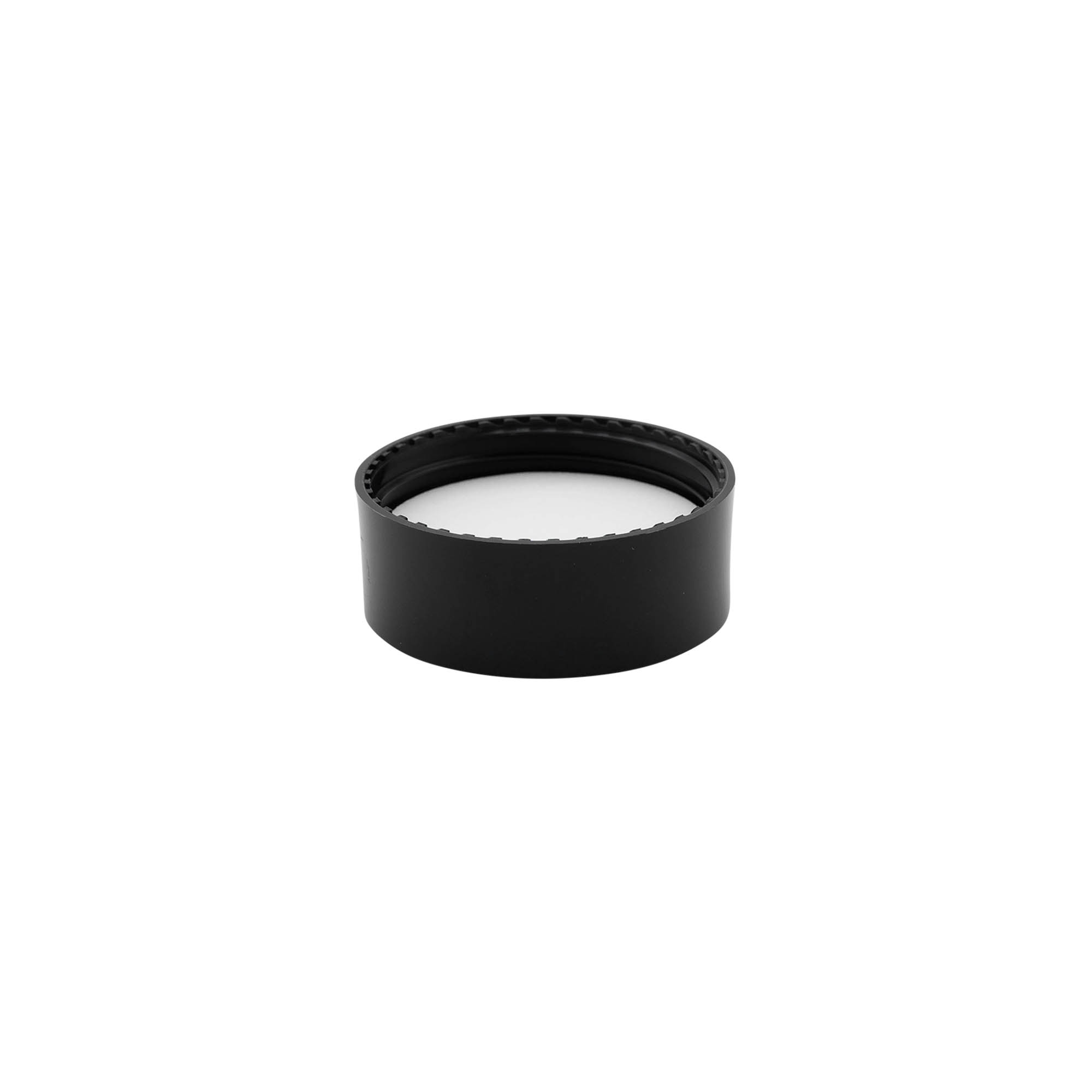 Schraubverschluss, PP-Kunststoff, schwarz, für Mündung: 58/400 Schraubverschluss, PP-Kunststoff, schwarz, für Mündung: 58/400