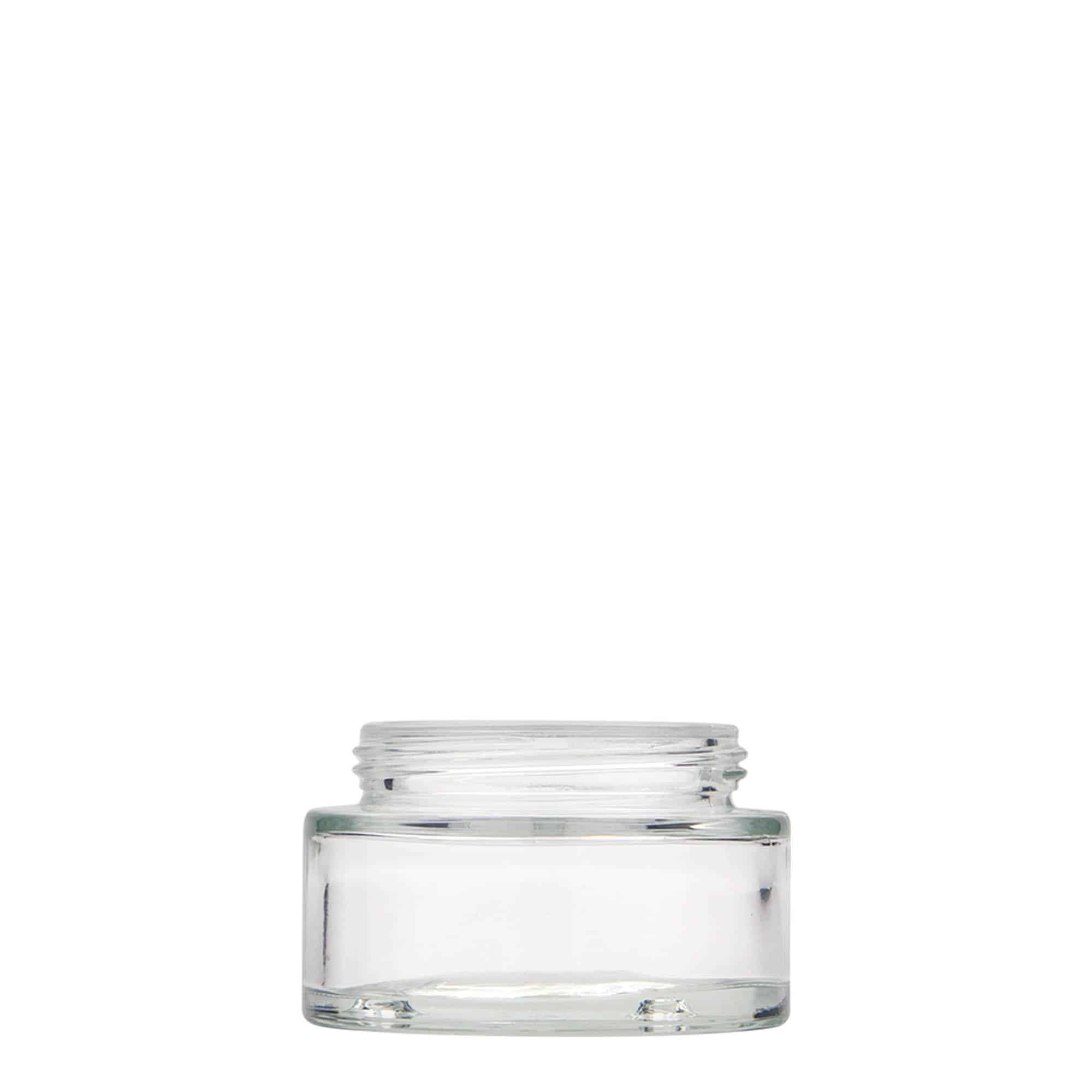 50 ml Tiegel 'Clear Edition', Glas, Mündung: Schraubverschluss