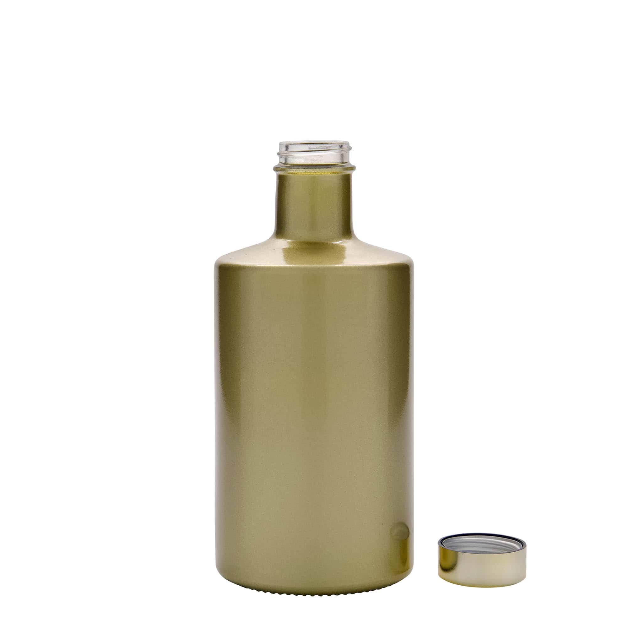 500 ml Glasflasche 'Caroline', gold, Mündung: GPI 33