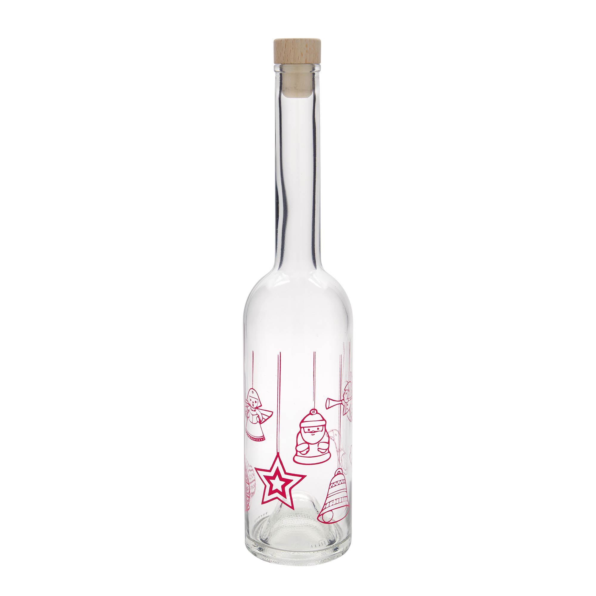 500 ml Glasflasche 'Opera', Motiv: Sterne, Mündung: Kork 500 ml Glasflasche 'Opera', Motiv: Sterne, Mündung: Kork