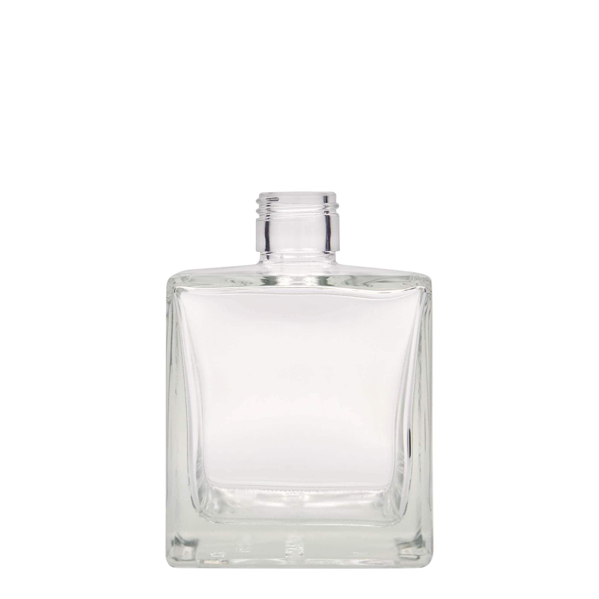 500 ml Glasflasche „Cube“, quadratisch, Mündung: PP 31,5