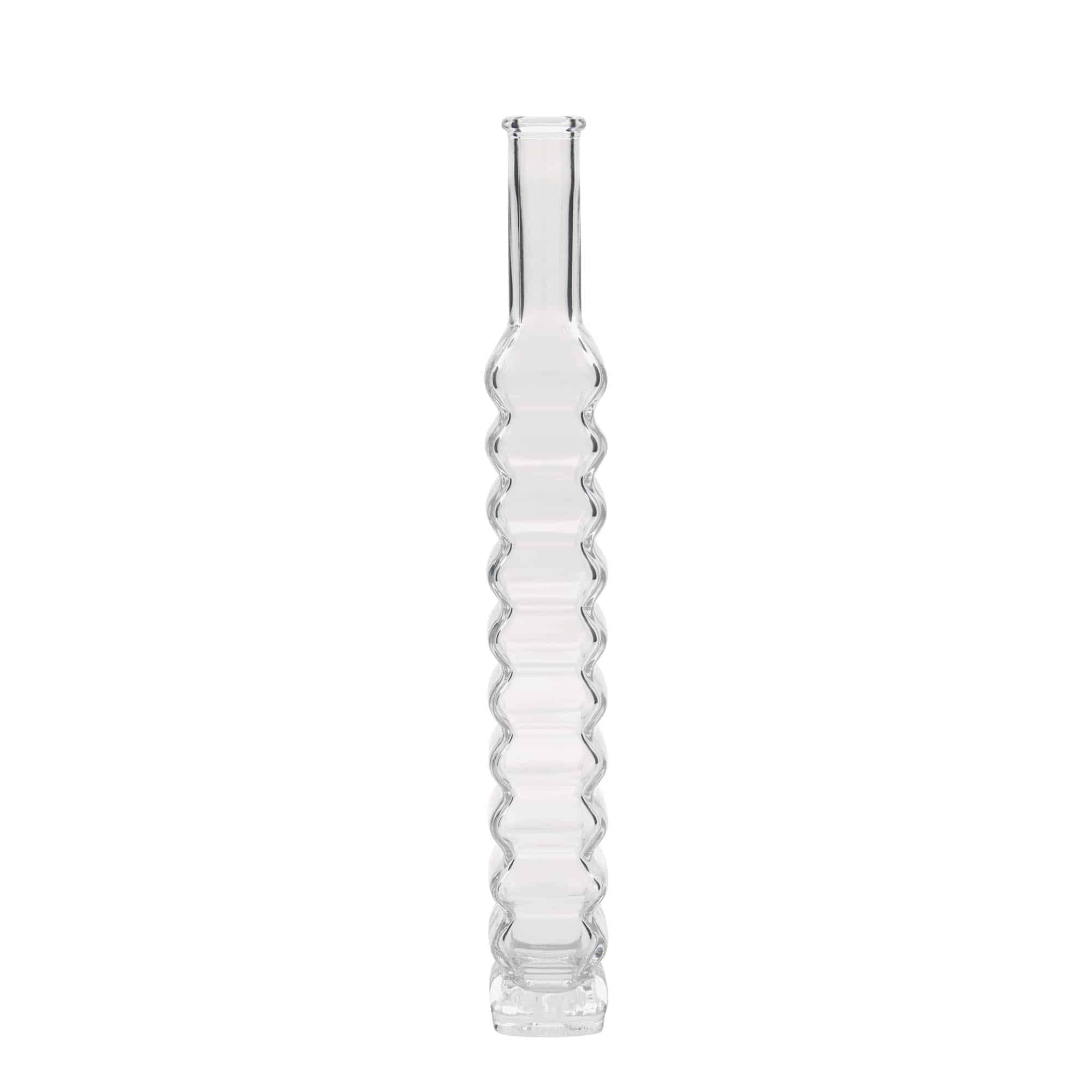 200 ml Glasflasche 'Roma', quadratisch, Mündung: Kork