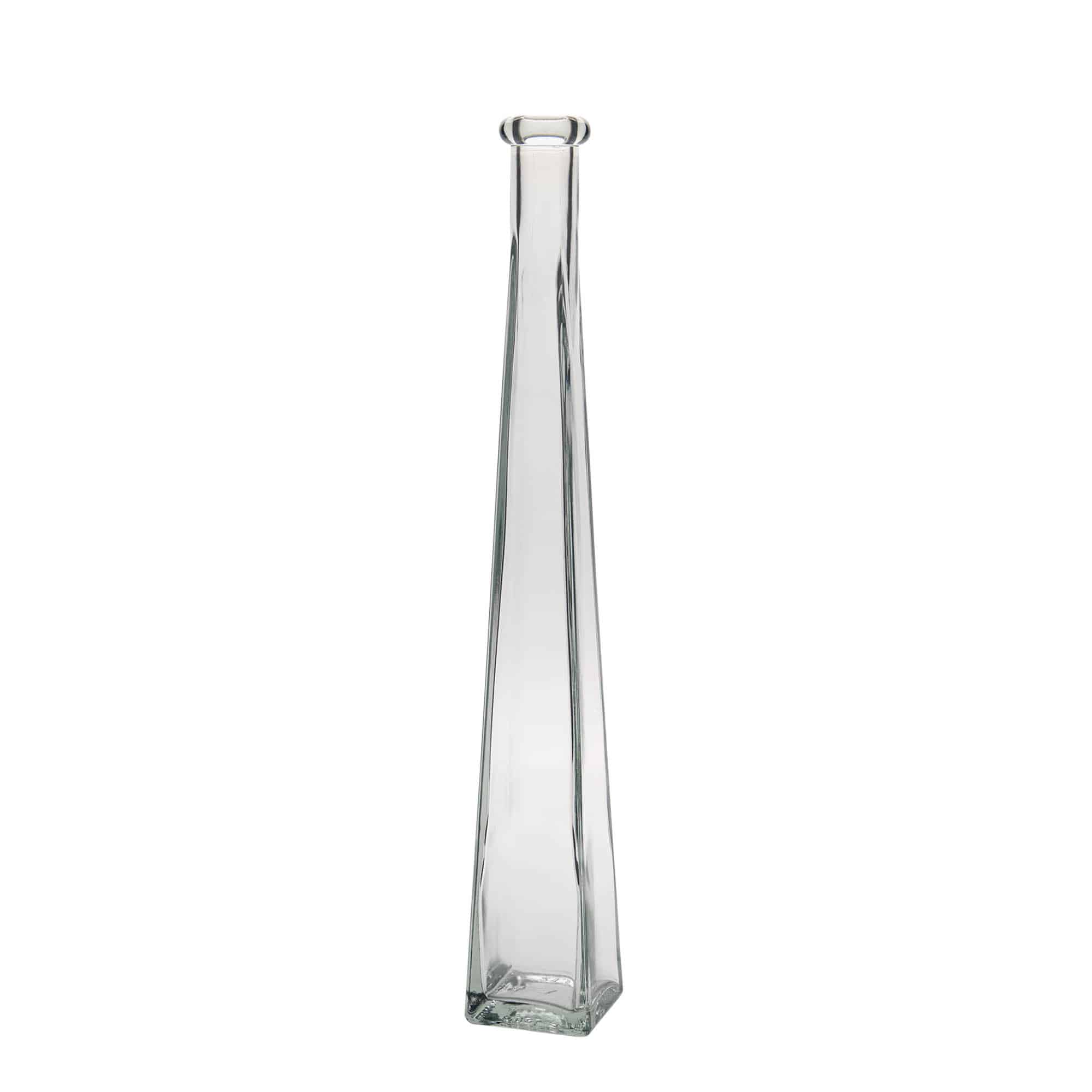 200 ml Glasflasche „Dama Quadrato“, quadratisch, Mündung: Kork