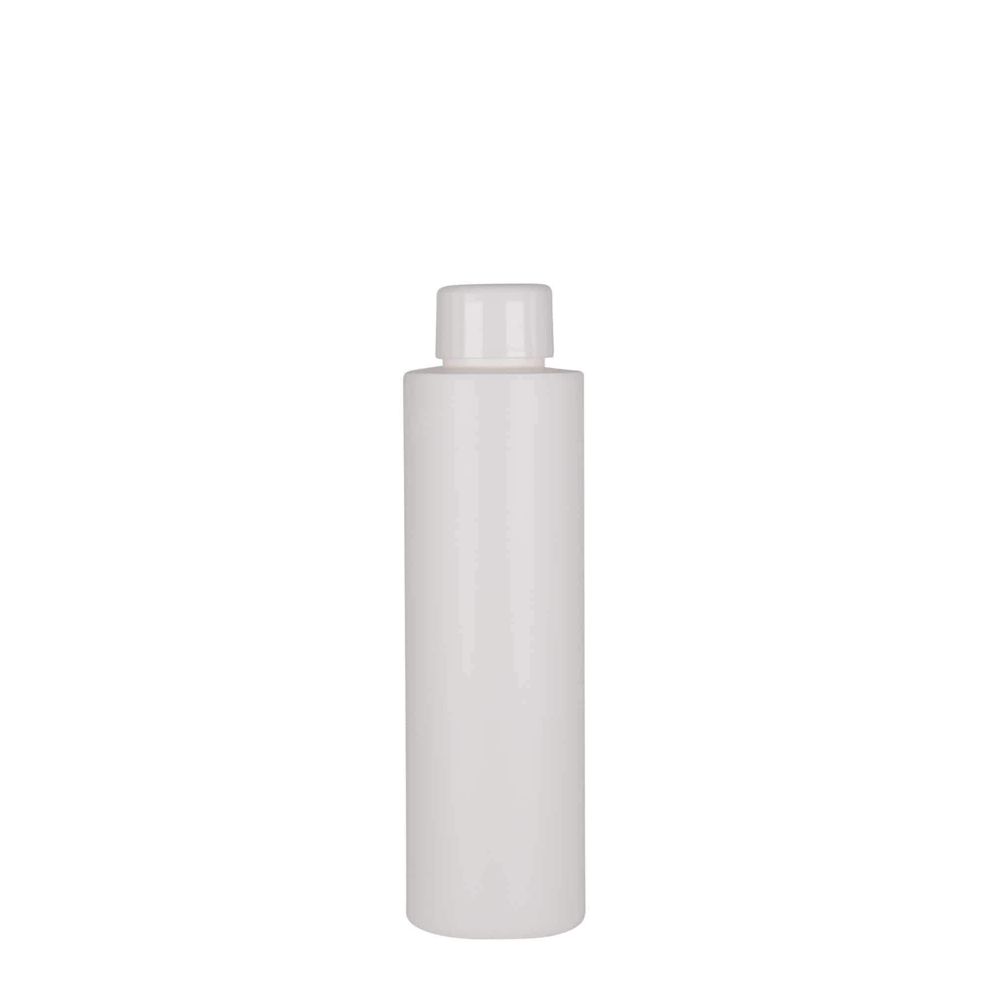 150 ml Kunststoffflasche 'Pipe', HDPE, weiß, Mündung: 24/410