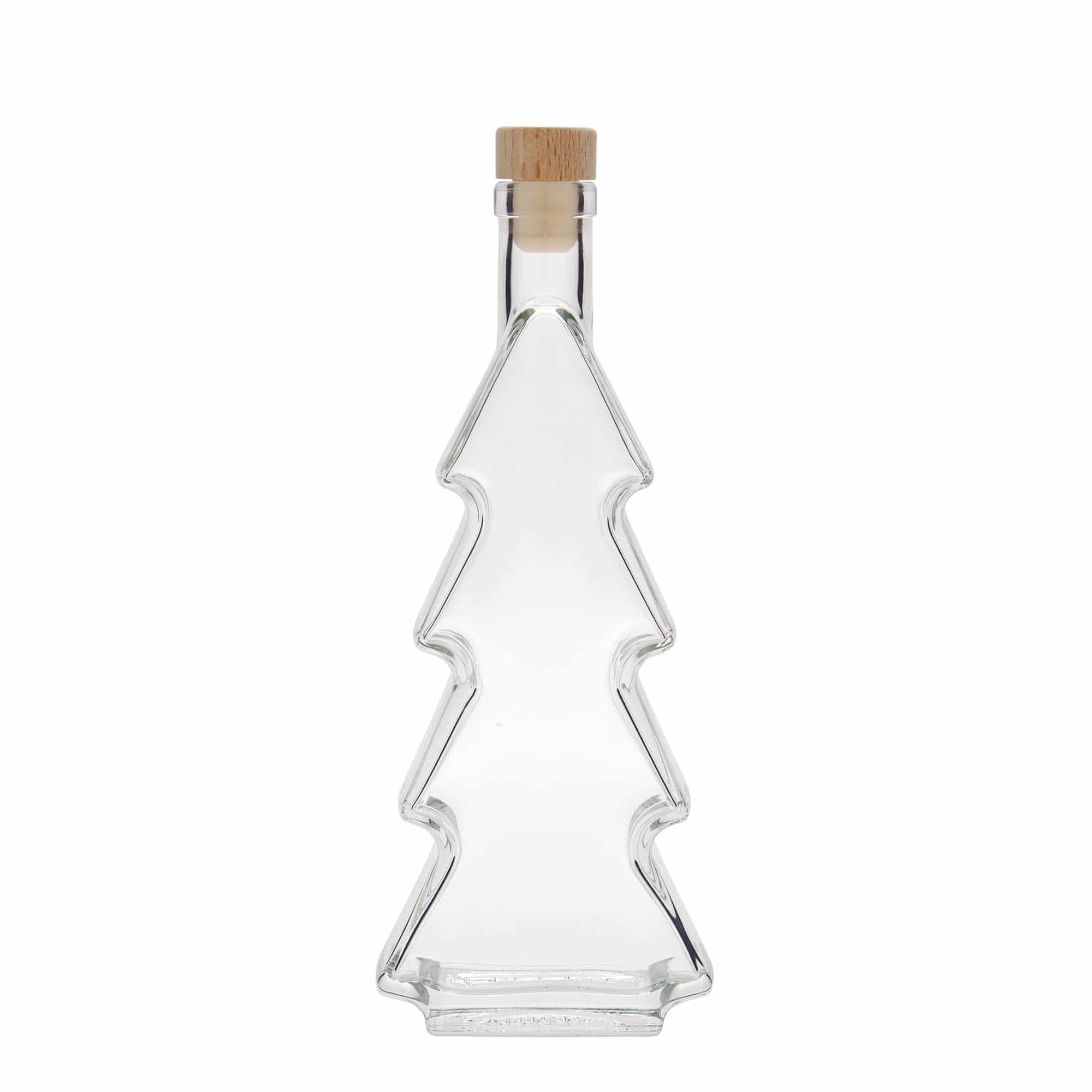 350 ml Glasflasche „Tannenbaum“, Mündung: Kork