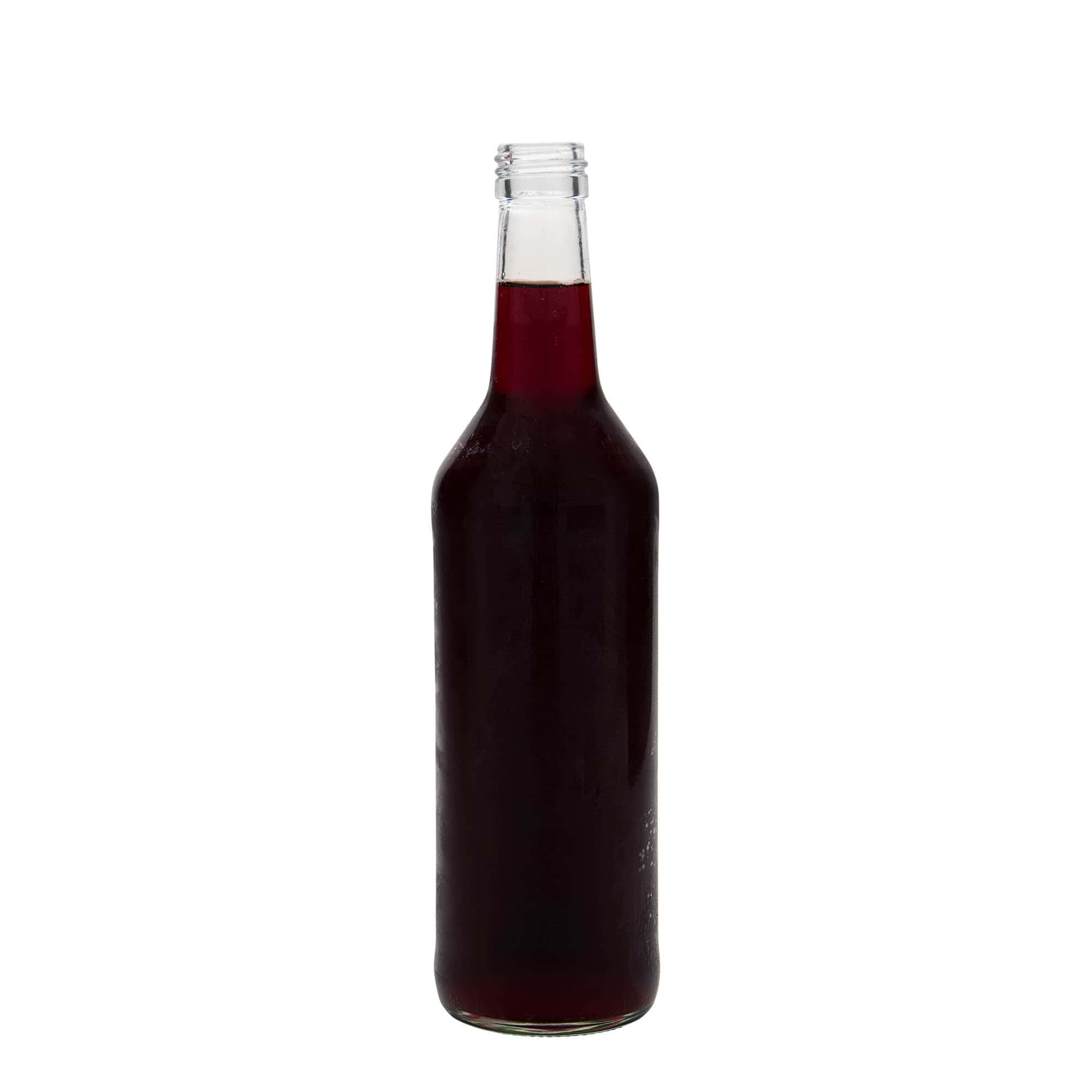 500 ml Glasflasche Geradhals, Mündung: PP 28