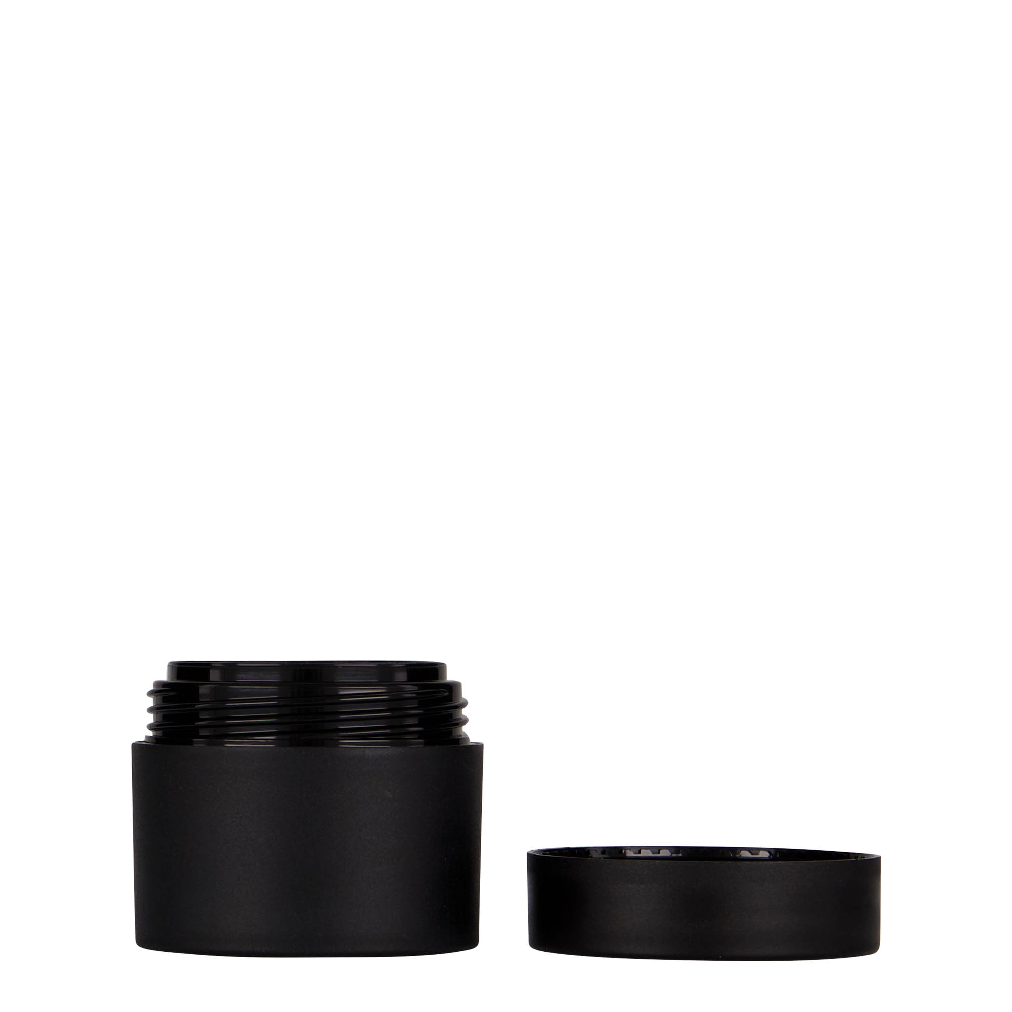 30 ml Kunststoffdose 'Antonella', PP, schwarz, Mündung: Schraubverschluss 30 ml Kunststoffdose 'Antonella', PP, schwarz, Mündung: Schraubverschluss