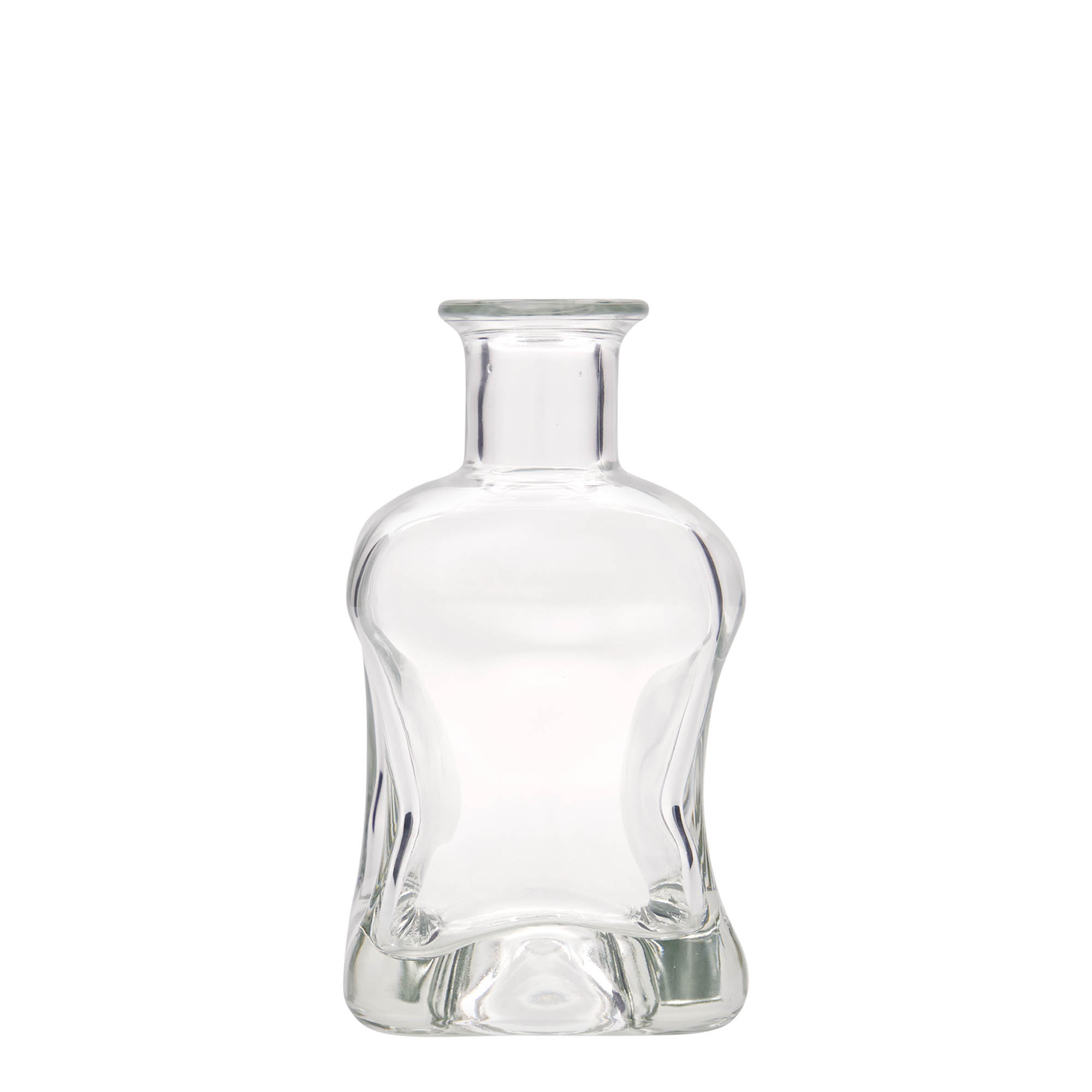 350 ml Glasflasche 'Dublin', quadratisch, Mündung: Kork