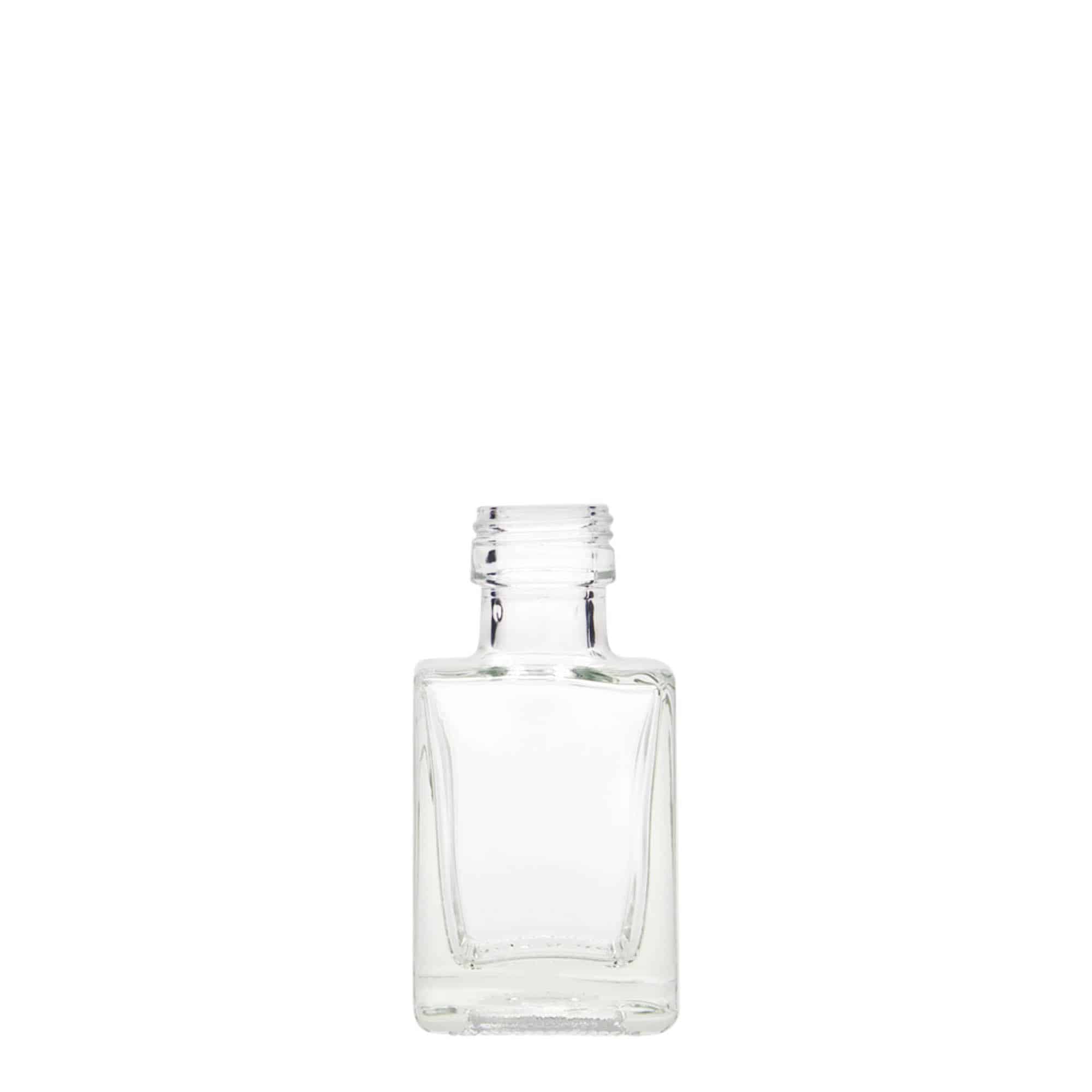 50 ml Glasflasche 'Cube', quadratisch, Mündung: PP 24 50 ml Glasflasche 'Cube', quadratisch, Mündung: PP 24