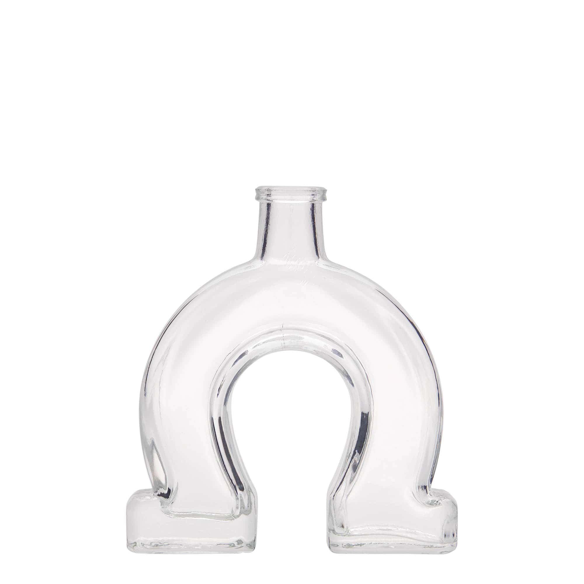 100 ml Glasflasche „Hufeisen“, Mündung: Kork