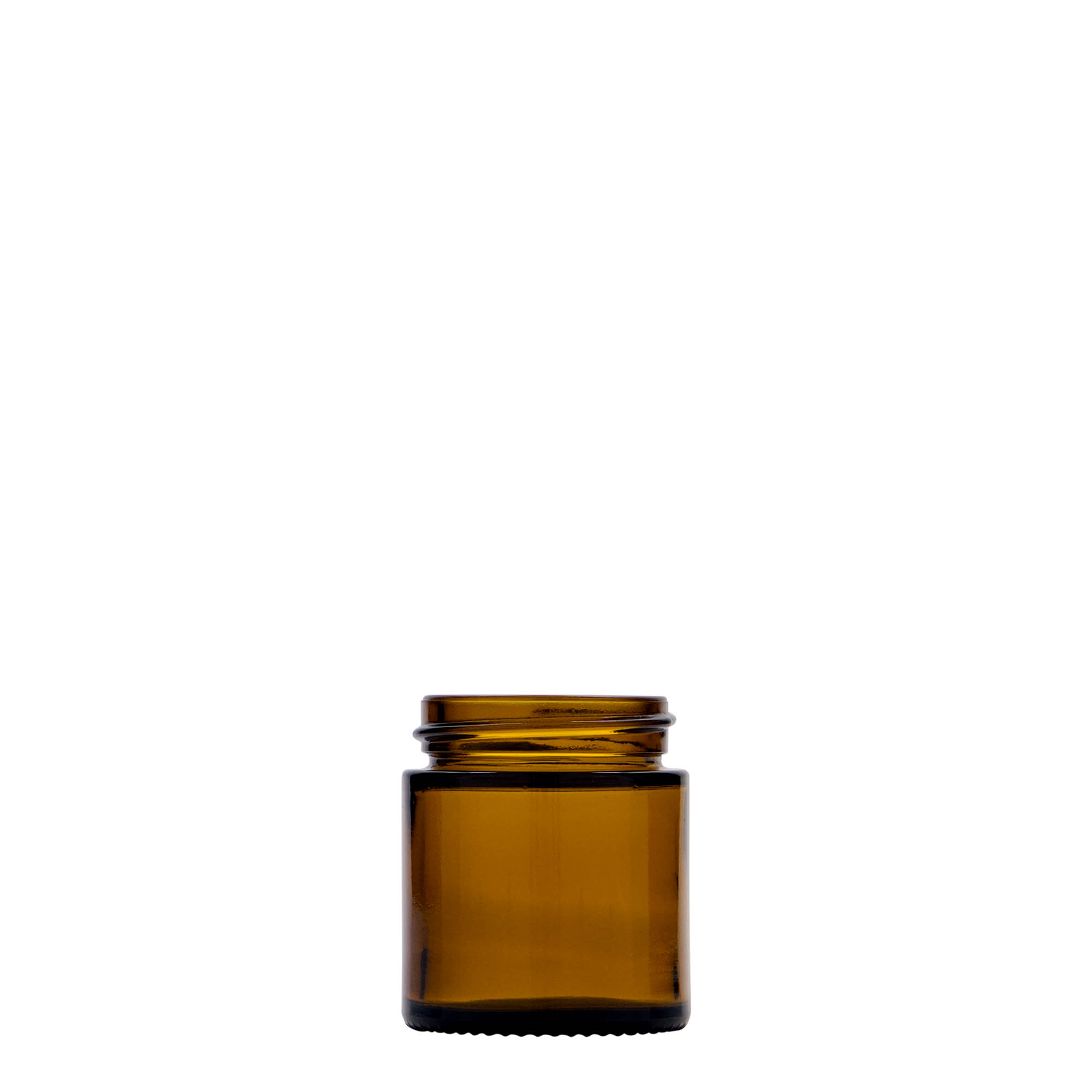 30 ml Tiegel „Brown Line“, Glas, braun, Mündung: Schraubverschluss