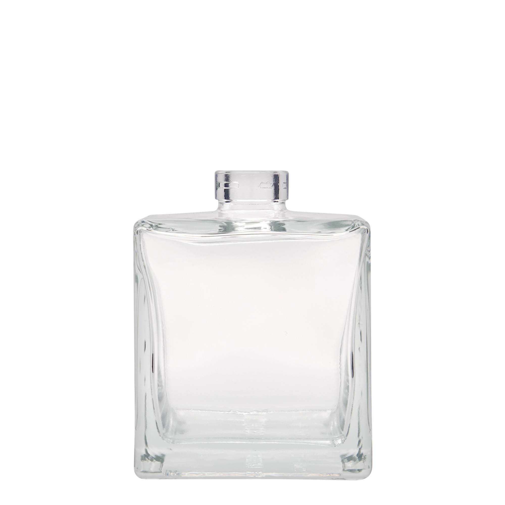 500 ml Glasflasche „Cube“, quadratisch, Mündung: Kork