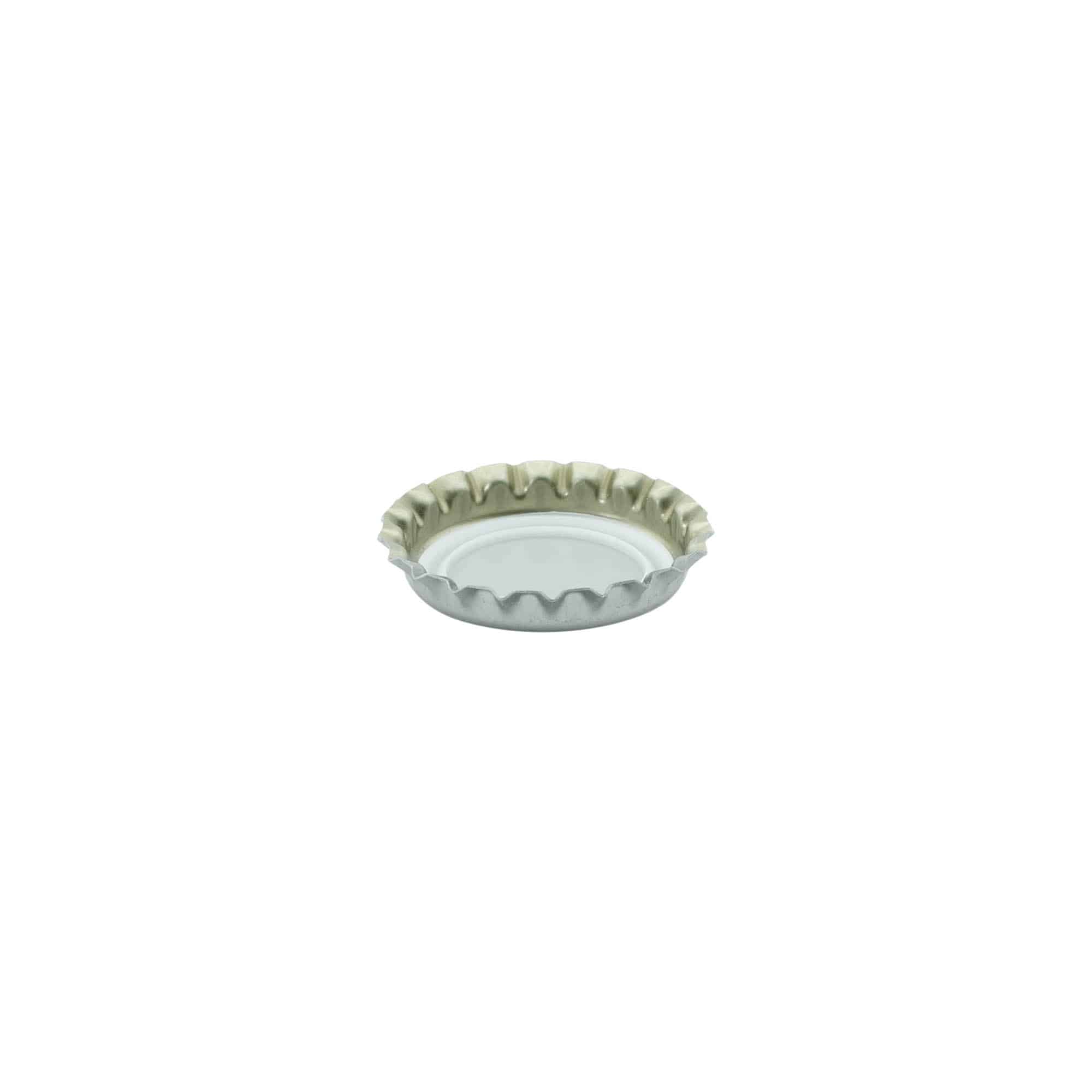 Kronkorken 26 mm, Metall, silber Kronkorken 26 mm, Metall, silber