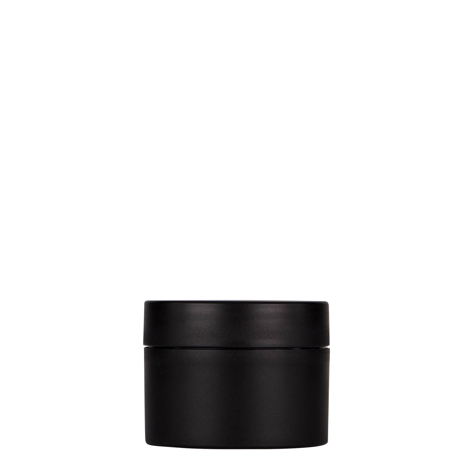 50 ml Kunststoffdose 'Antonella', PP, schwarz, Mündung: Schraubverschluss 50 ml Kunststoffdose 'Antonella', PP, schwarz, Mündung: Schraubverschluss