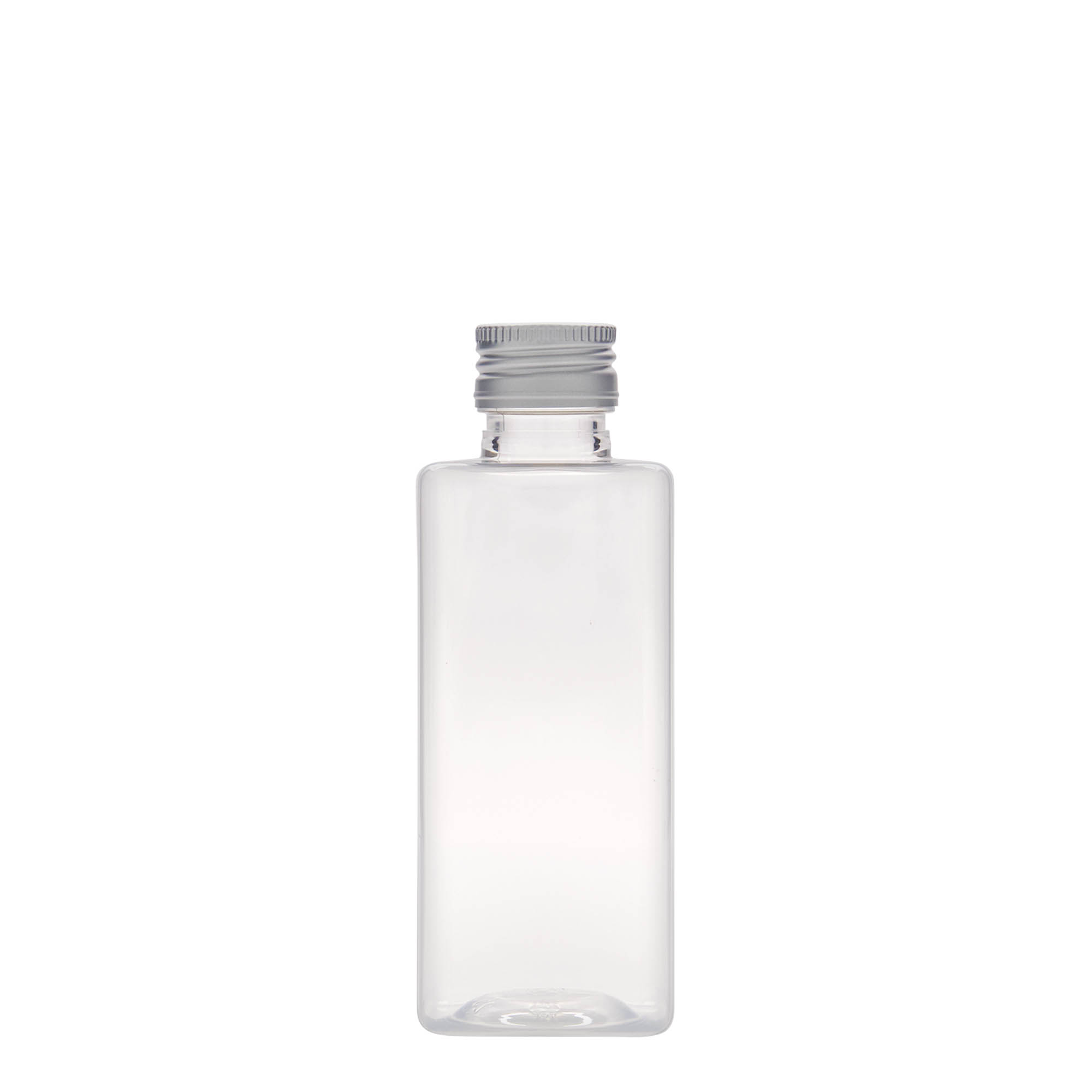 250 ml PET-Flasche 'Karl', quadratisch, Kunststoff, Mündung: PP 28