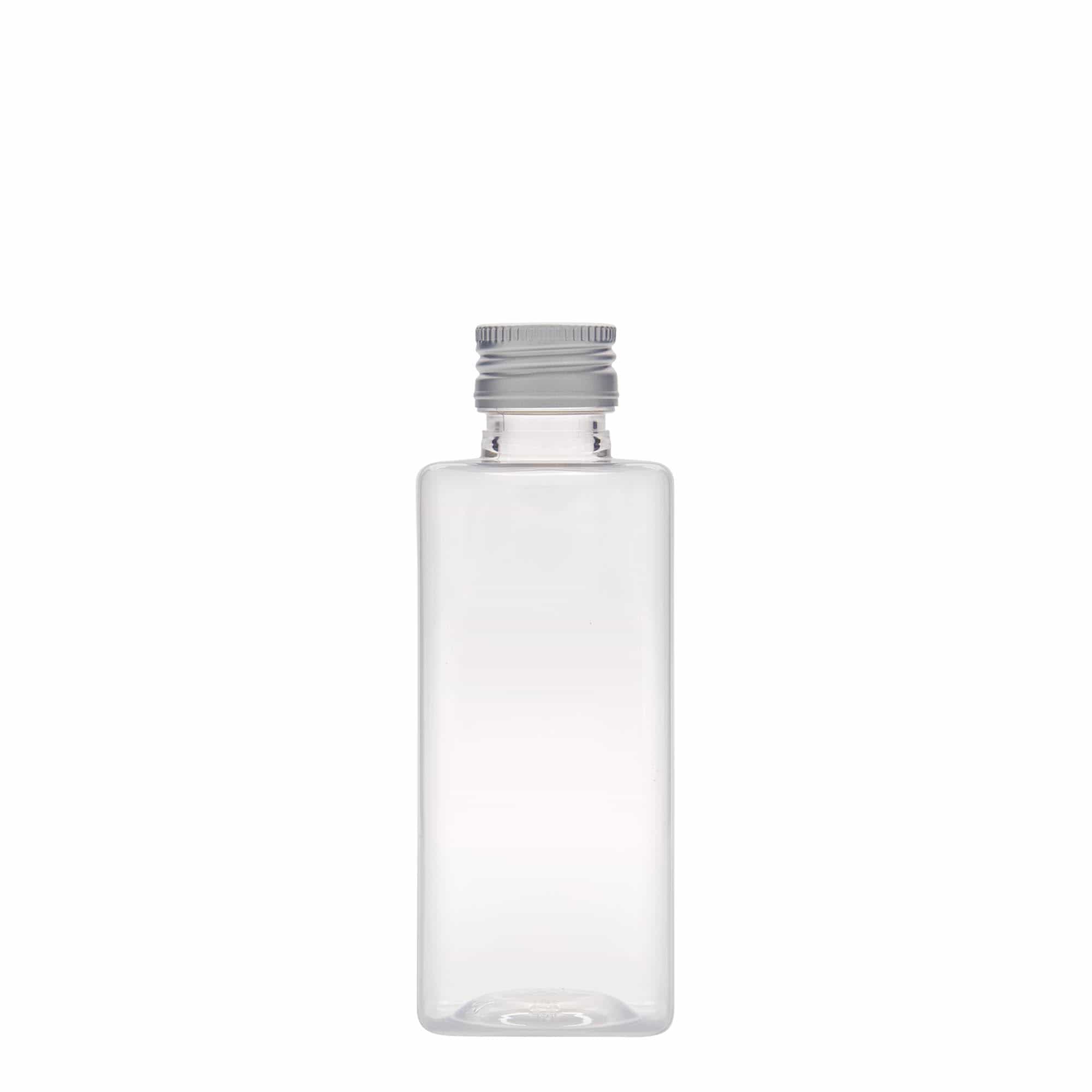 250 ml PET-Flasche „Karl“, quadratisch, Kunststoff, Mündung: PP 28