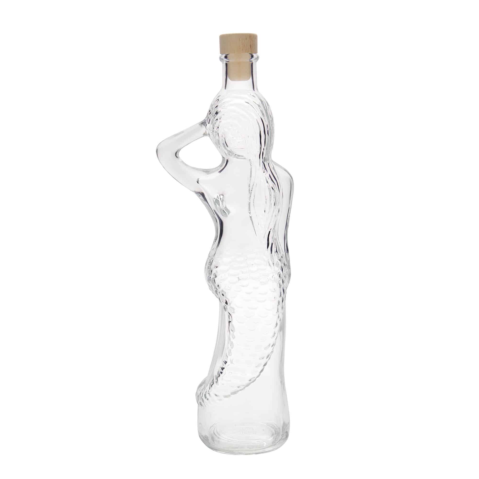 500 ml Glasflasche 'Meerjungfrau', Mündung: Kork