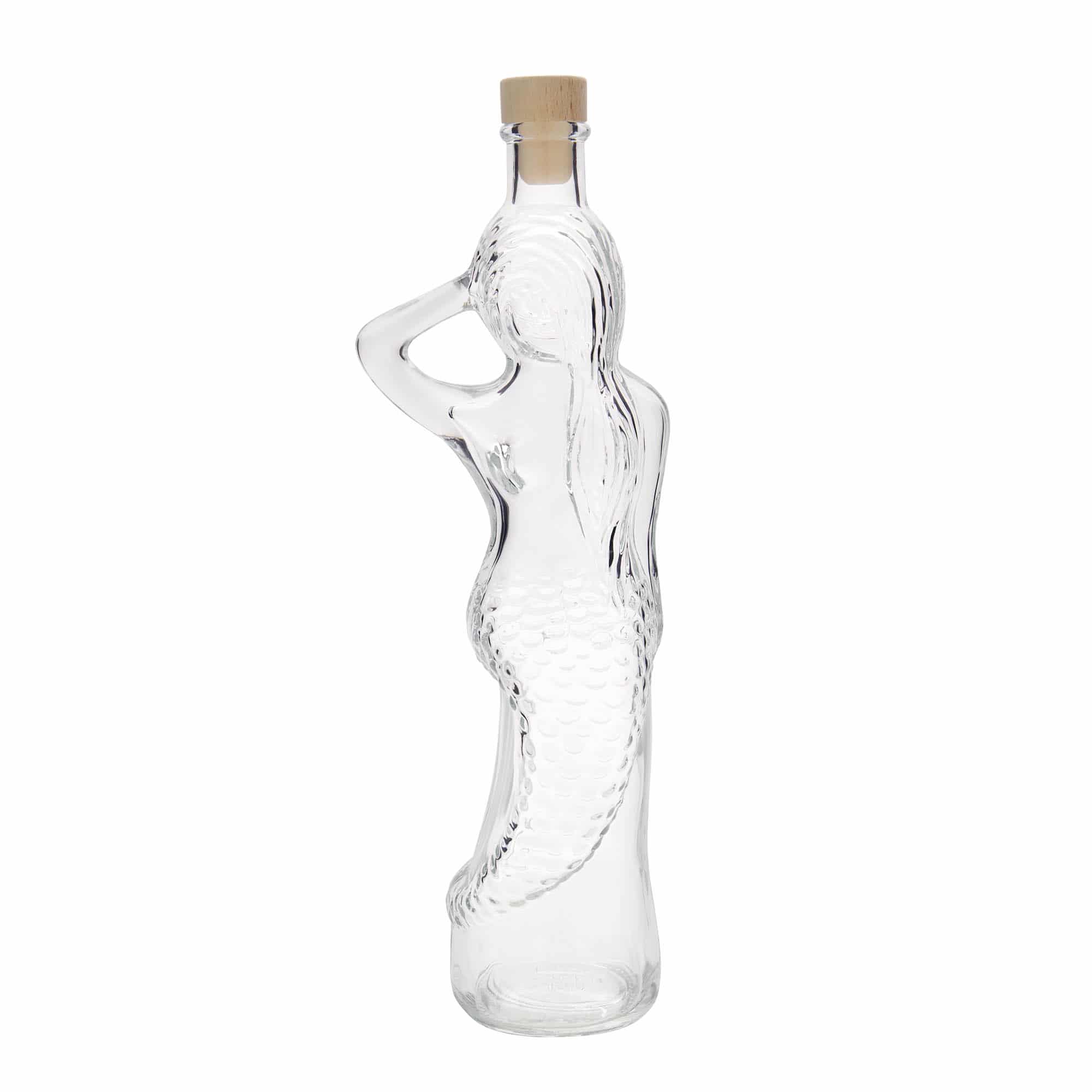500 ml Glasflasche „Meerjungfrau“, Mündung: Kork