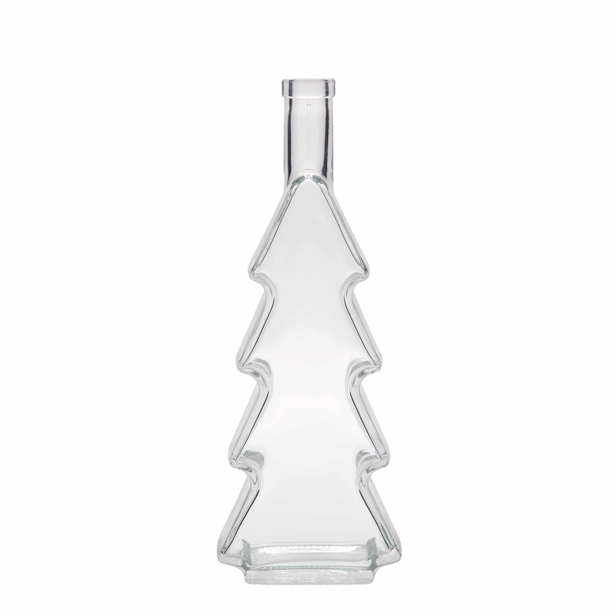 500 ml Glasflasche 'Tannenbaum', Mündung: Kork 500 ml Glasflasche 'Tannenbaum', Mündung: Kork