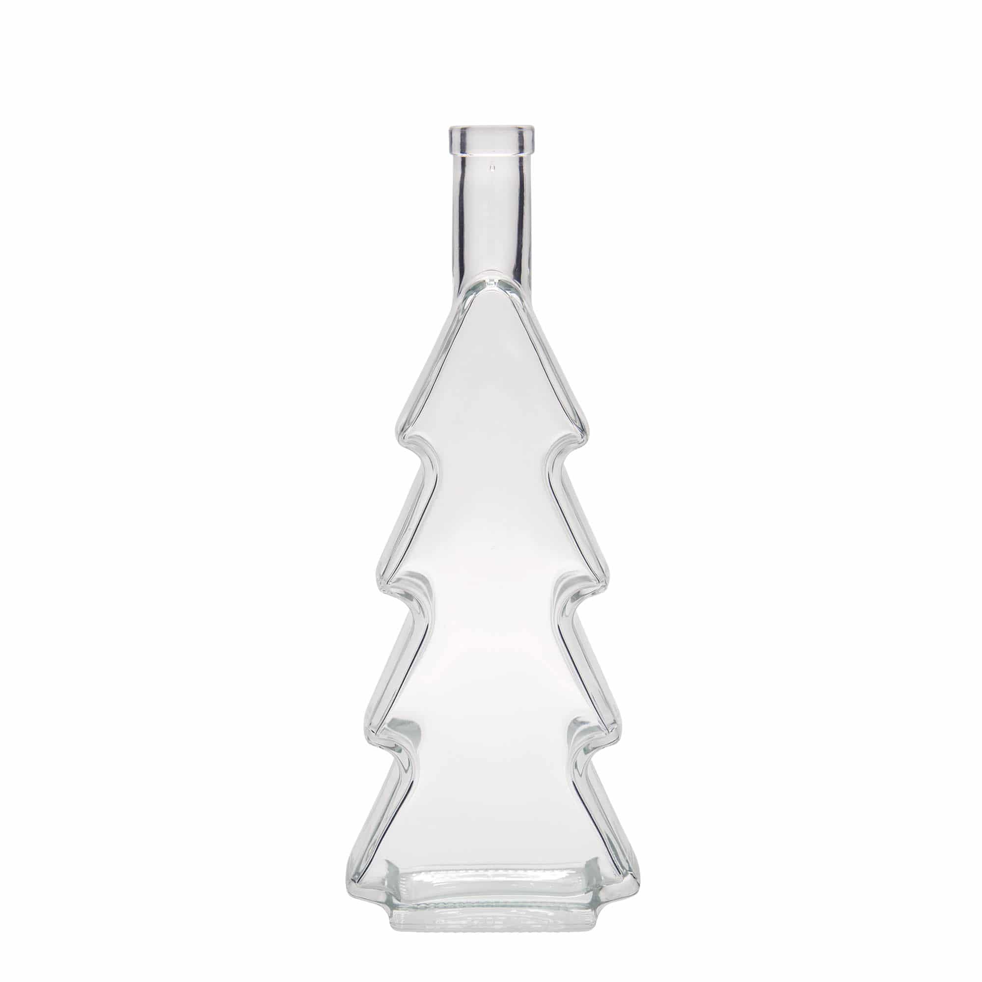 500 ml Glasflasche „Tannenbaum“, Mündung: Kork