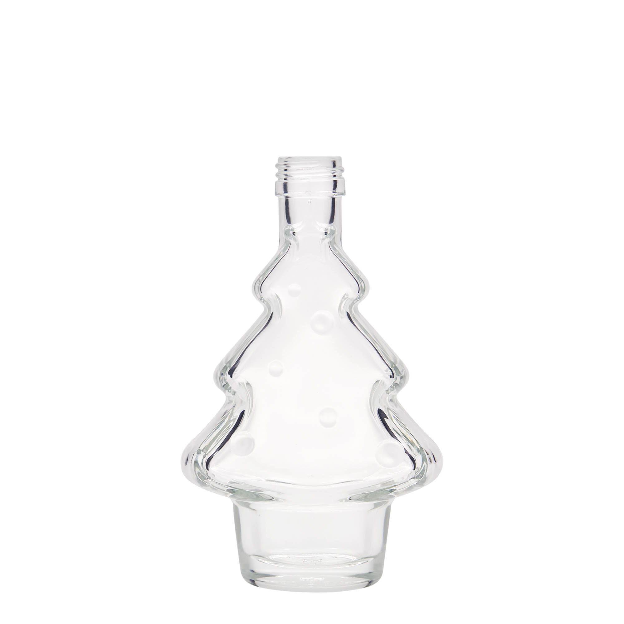 200 ml Glasflasche 'Tannenbaum', Mündung: PP 28