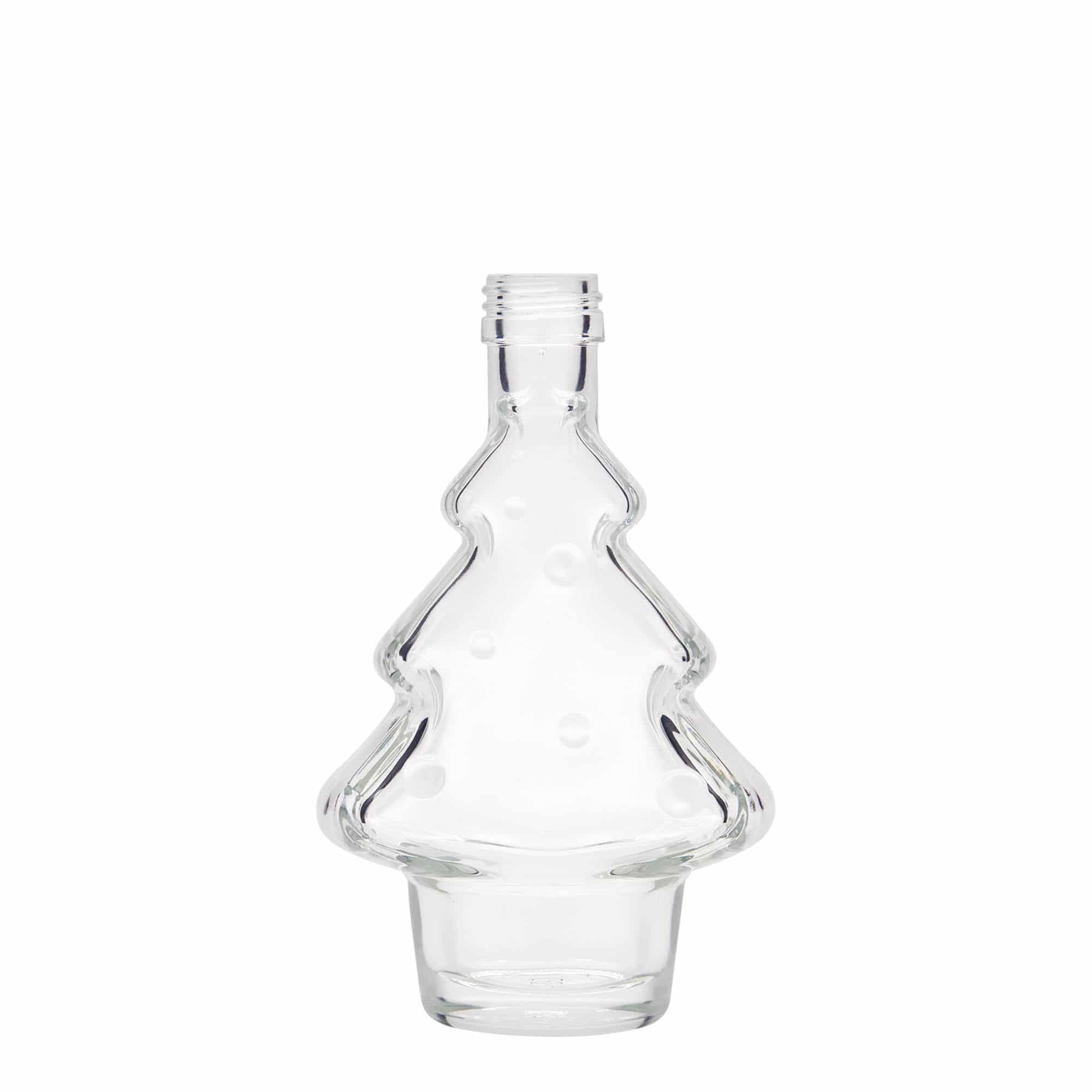 200 ml Glasflasche „Tannenbaum“, Mündung: PP 28