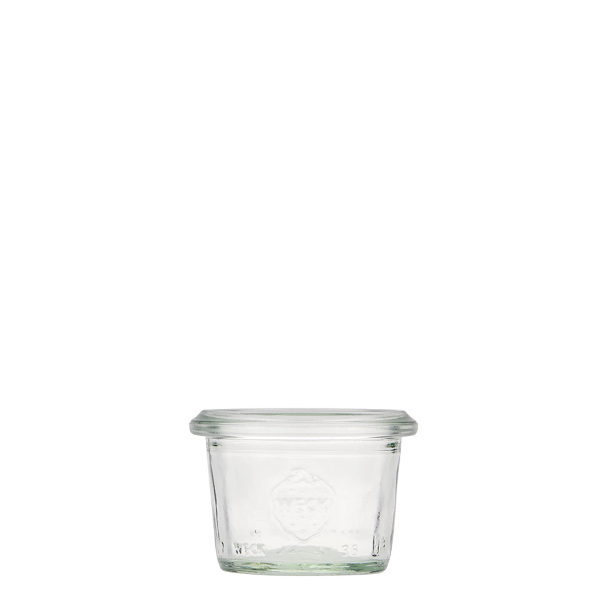35 ml WECK-Sturzglas, Mündung: Rundrand