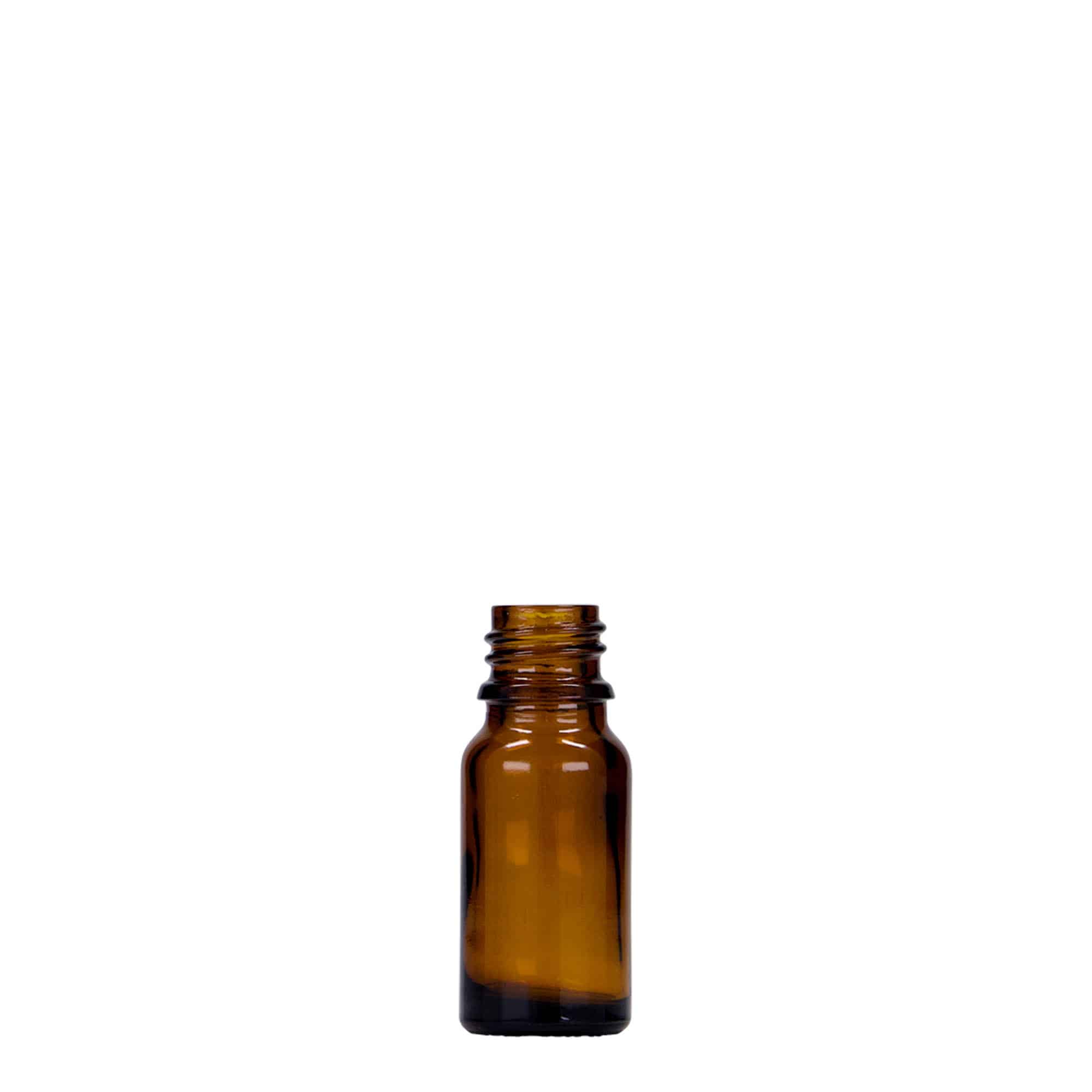 10 ml Medizinflasche, Glas, braun, Mündung: DIN 18 10 ml Medizinflasche, Glas, braun, Mündung: DIN 18