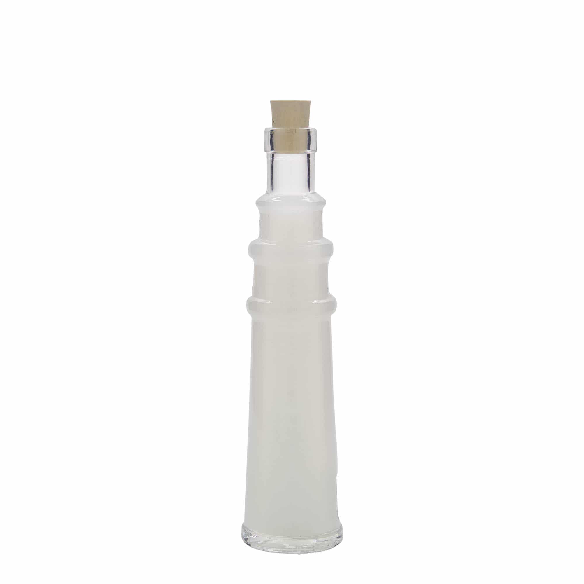 100 ml Glasflasche 'Leuchtturm', Mündung: Kork 100 ml Glasflasche 'Leuchtturm', Mündung: Kork