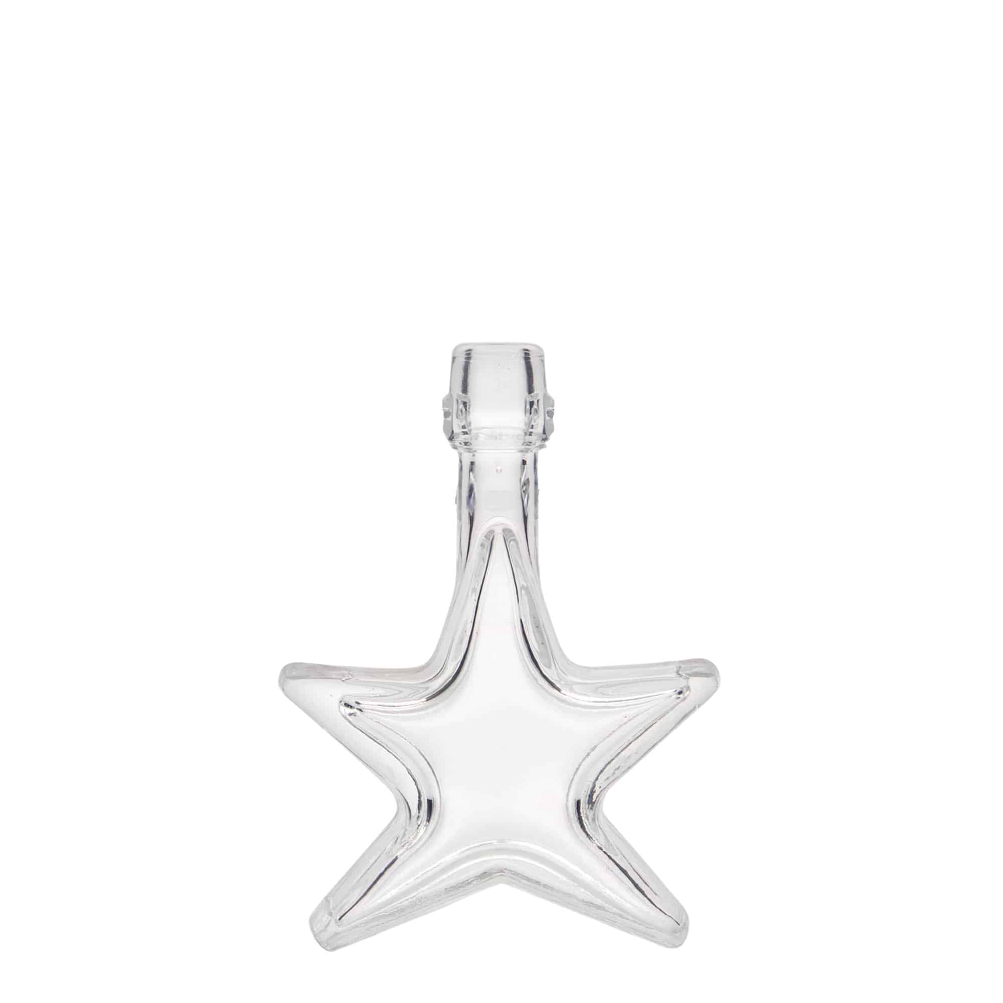 40 ml Glasflasche 'Stern', Mündung: Bügelverschluss