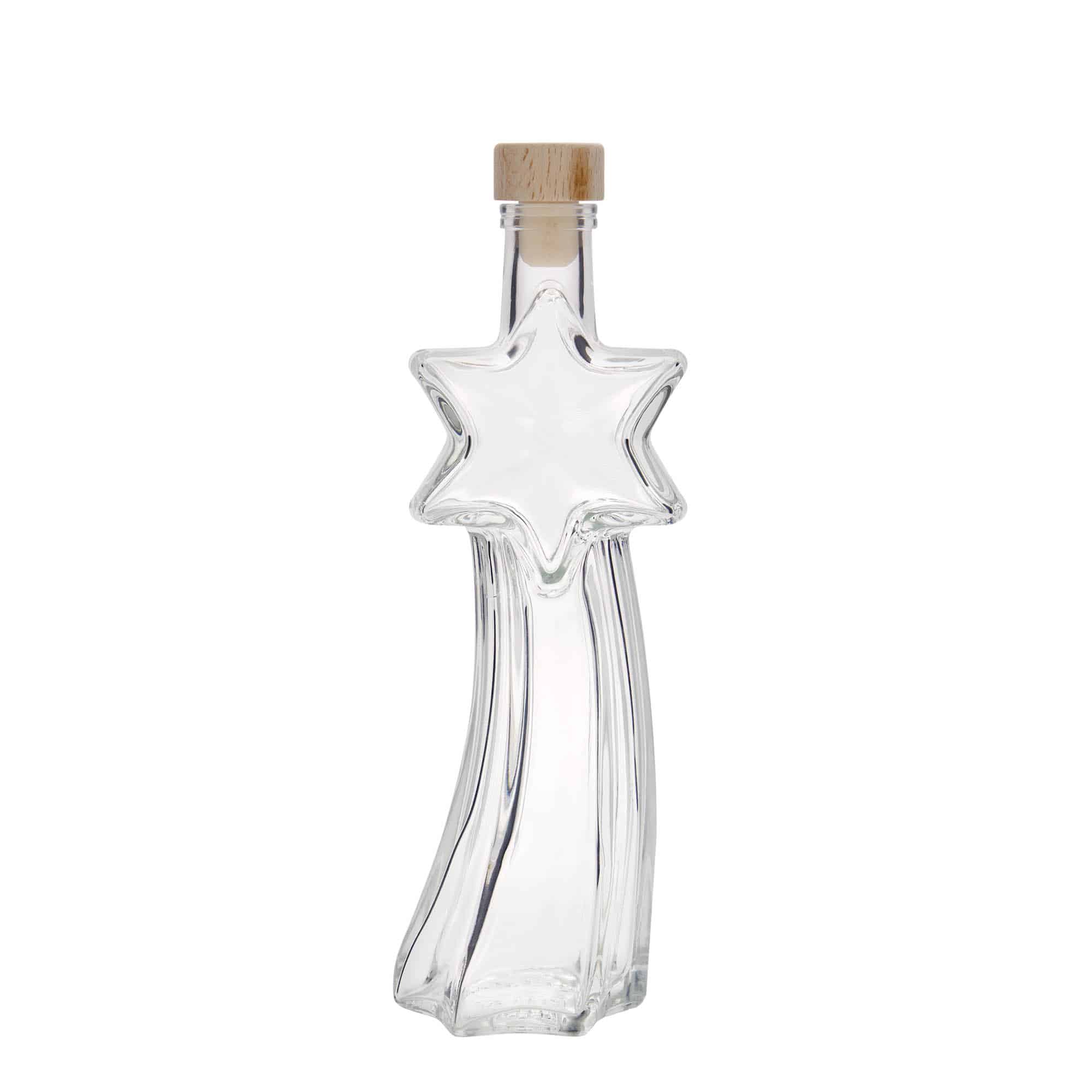 200 ml Glasflasche 'Sternschnuppe', Mündung: Kork