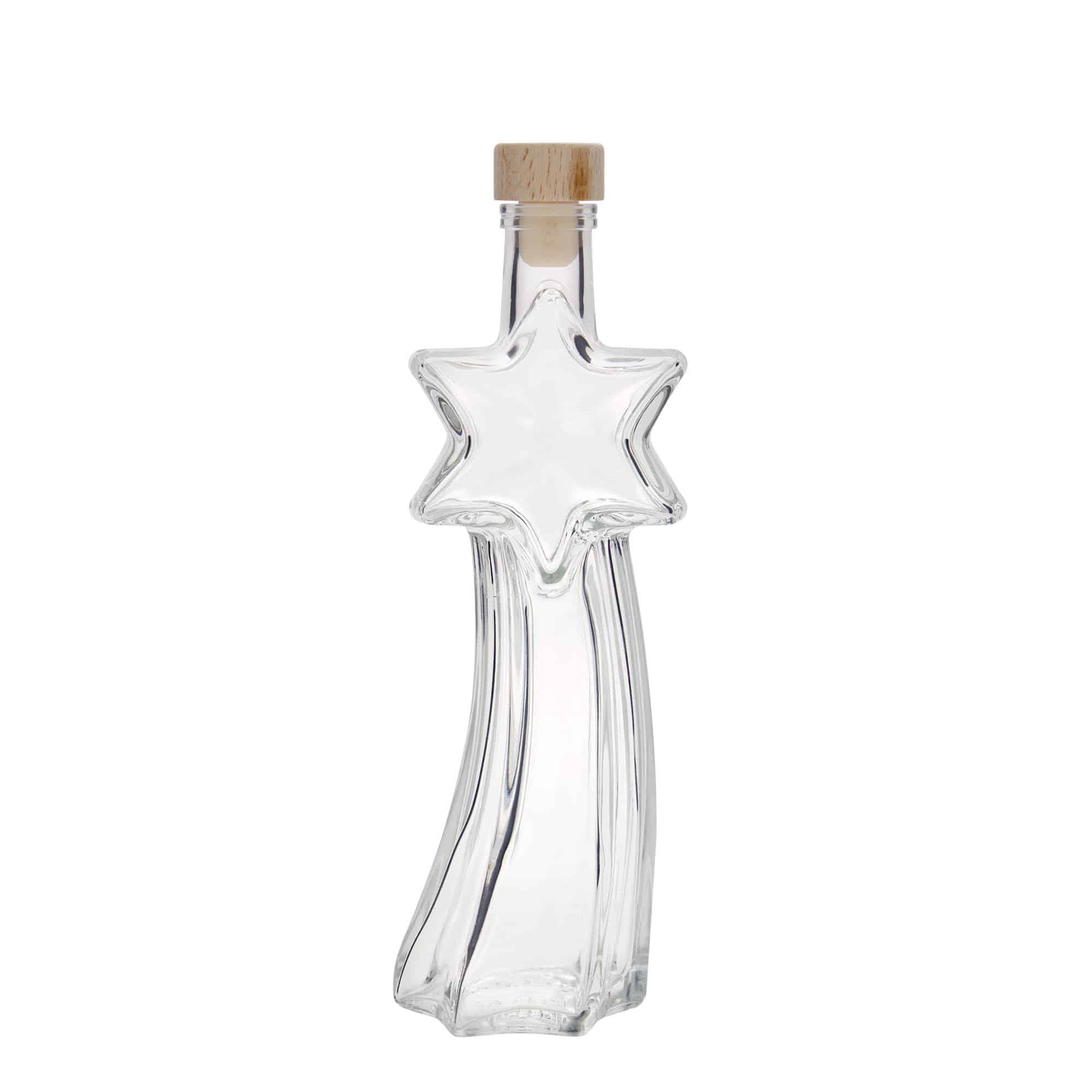 200 ml Glasflasche „Sternschnuppe“, Mündung: Kork