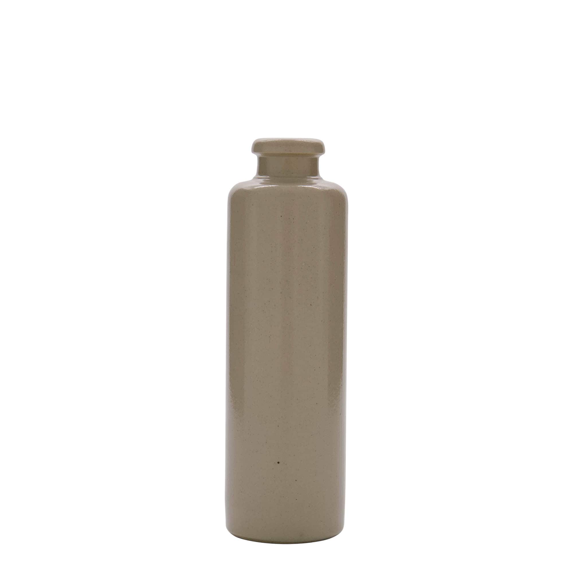 200 ml Tonkrug, Steinzeug, beige, Mündung: Kork