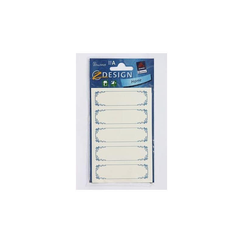 Zweckform Etiketten 'Blauer Rahmen', rechteckig, Papier, weiß-blau Zweckform Etiketten 'Blauer Rahmen', rechteckig, Papier, weiß-blau