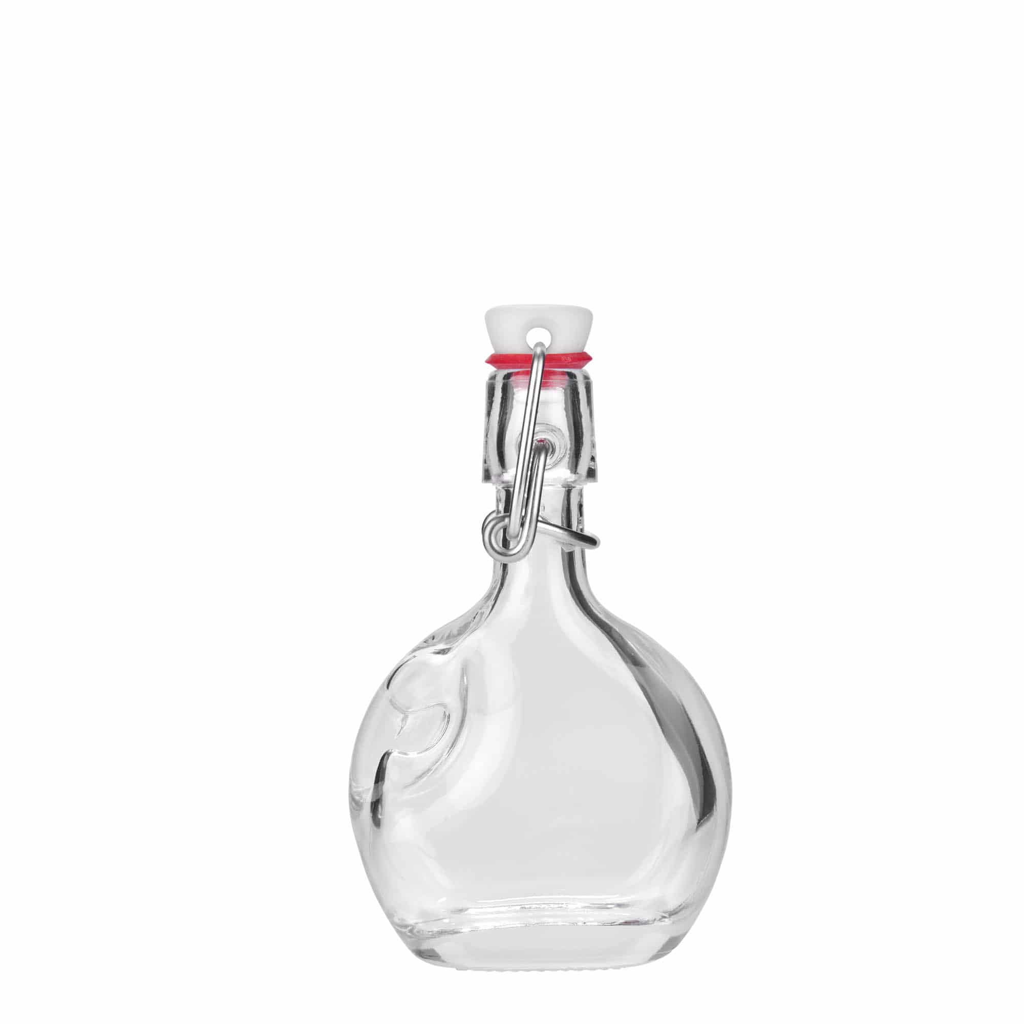 40 ml Glasflasche „Lukas“, oval, Mündung: Bügelverschluss