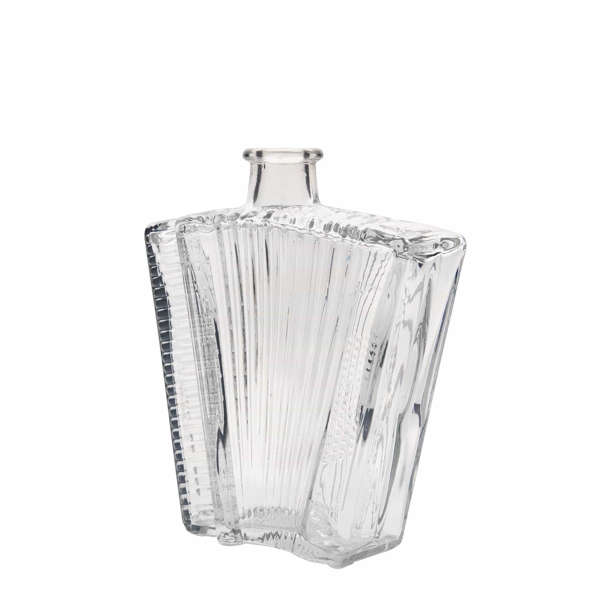 500 ml Glasflasche „Akkordeon“, Mündung: Kork