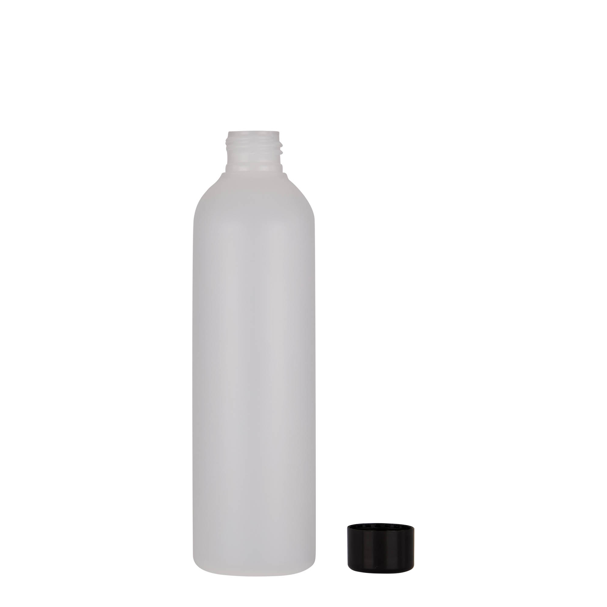 250 ml Kunststoffflasche „Tuffy“, HDPE, natur, Mündung:  24/410