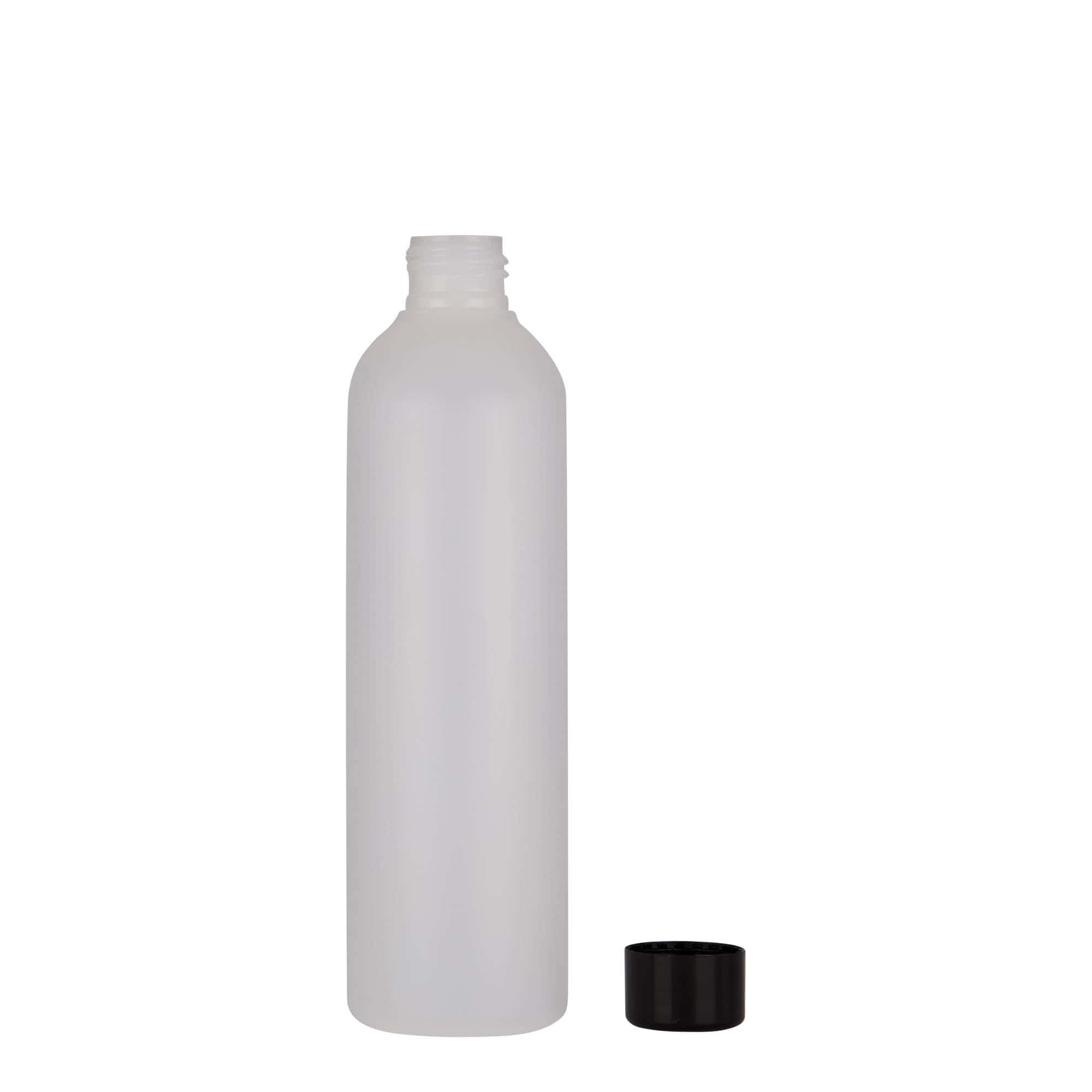 250 ml Kunststoffflasche „Tuffy“, HDPE, natur, Mündung:  24/410