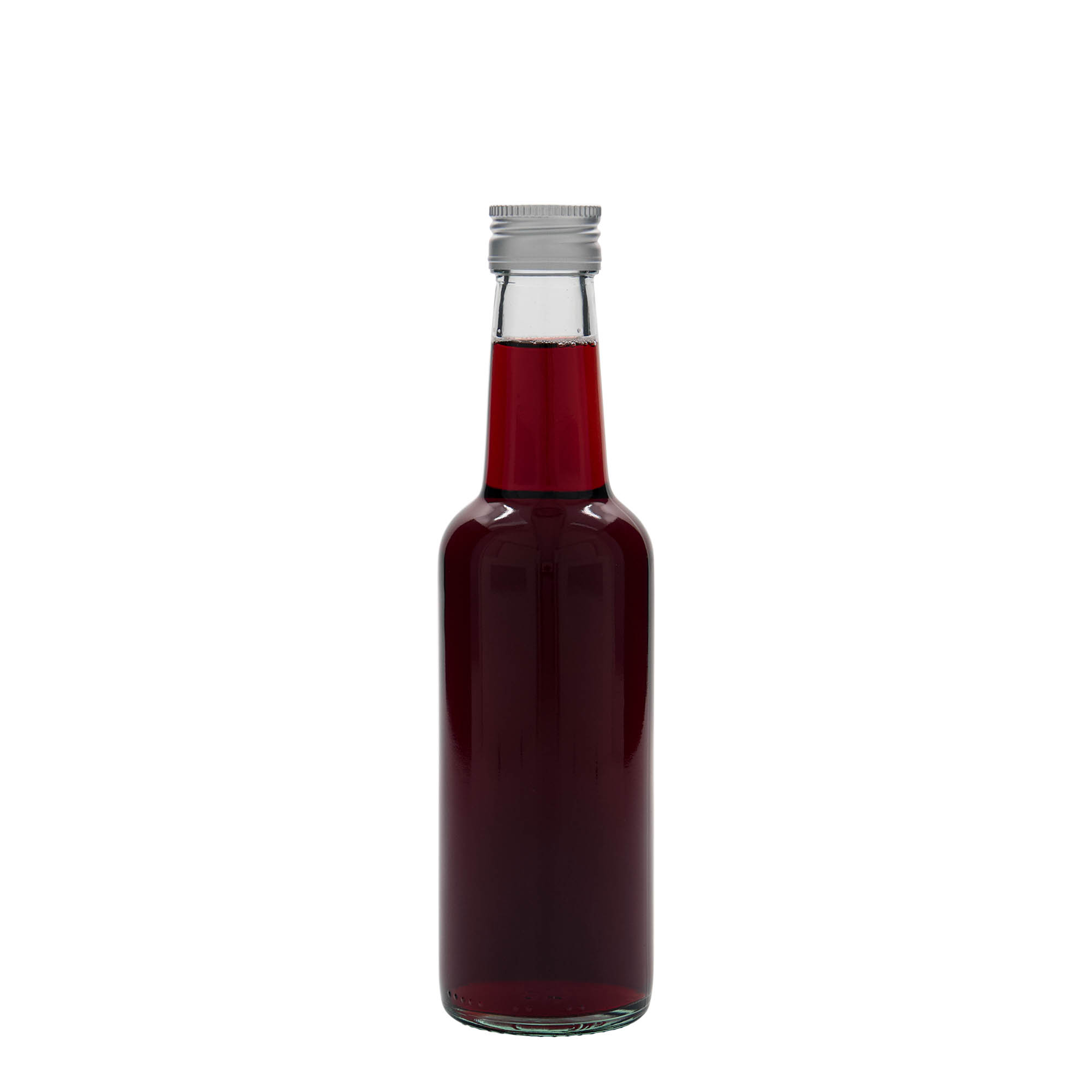 250 ml Glasflasche Geradhals, Mündung: PP 28