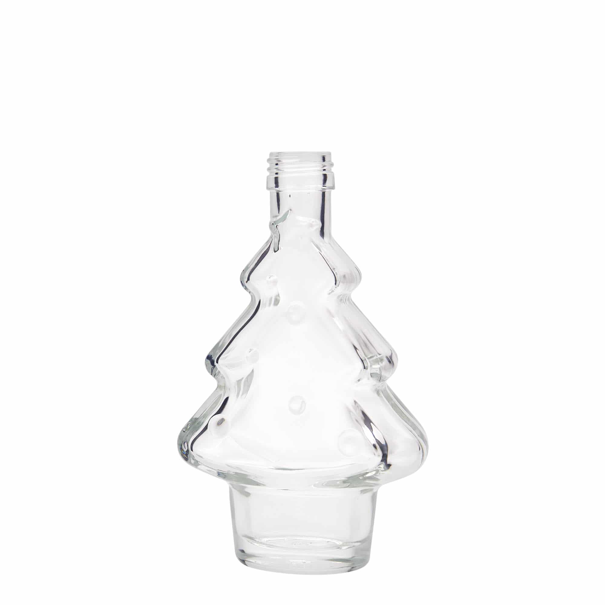 200 ml Glasflasche „Tannenbaum“, Mündung: PP 28