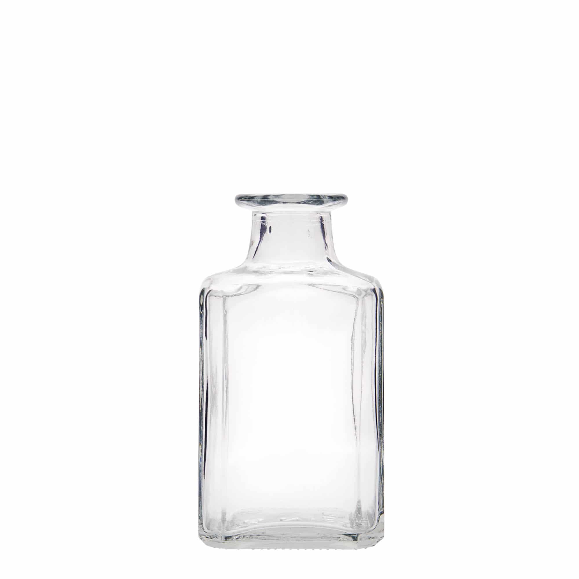 250 ml Glasflasche 'Torben', quadratisch, Mündung: Kork 250 ml Glasflasche 'Torben', quadratisch, Mündung: Kork